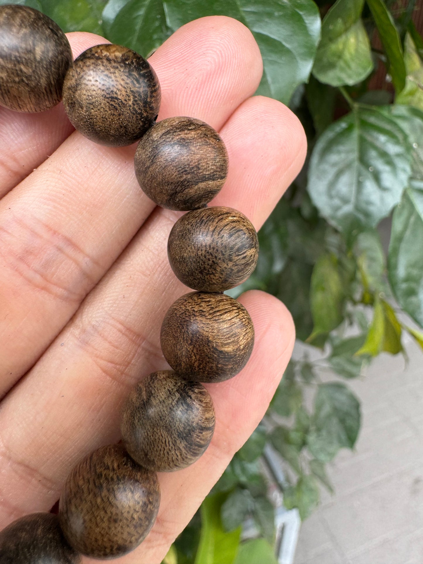 Super King Agarwood Bracelet , original color Agarwood Beads , Wild Agarwood Philipinnse , Black Agarwood Real .