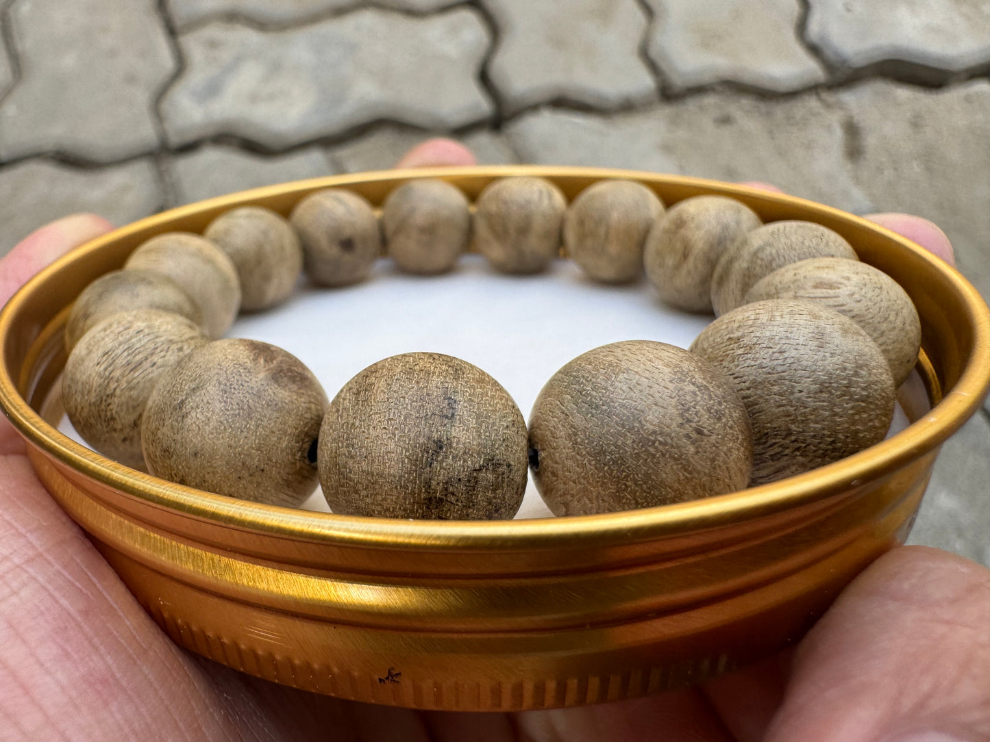 Natural Agarwood Bracelet from Khanh Hoa Forest – Raw Nha Trang Oud, Sweet Aromatic Scent