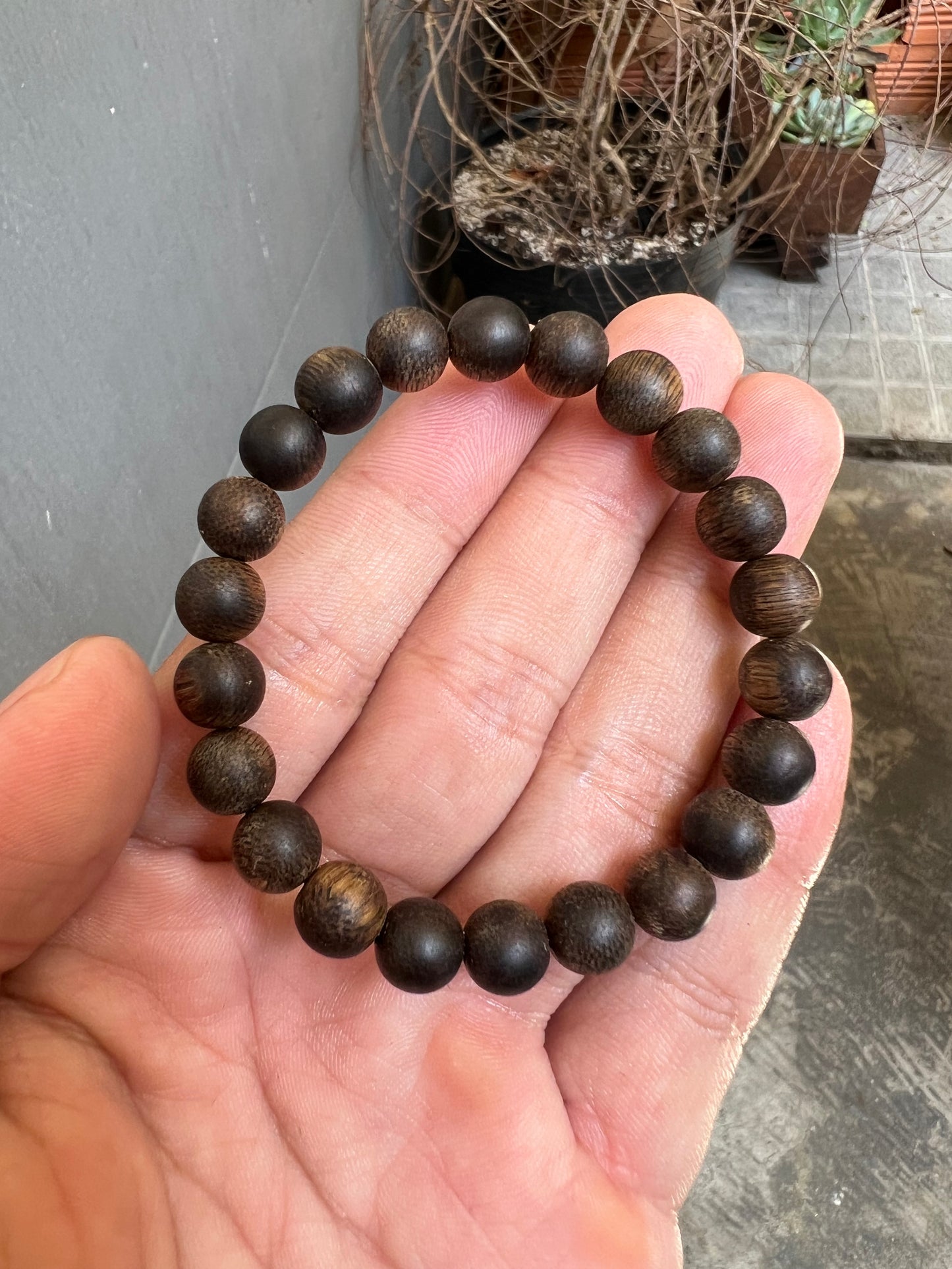 Sinking Agarwood Bracelet 8mm / Very Rare / Strong Aroma / 200-300 Year .
