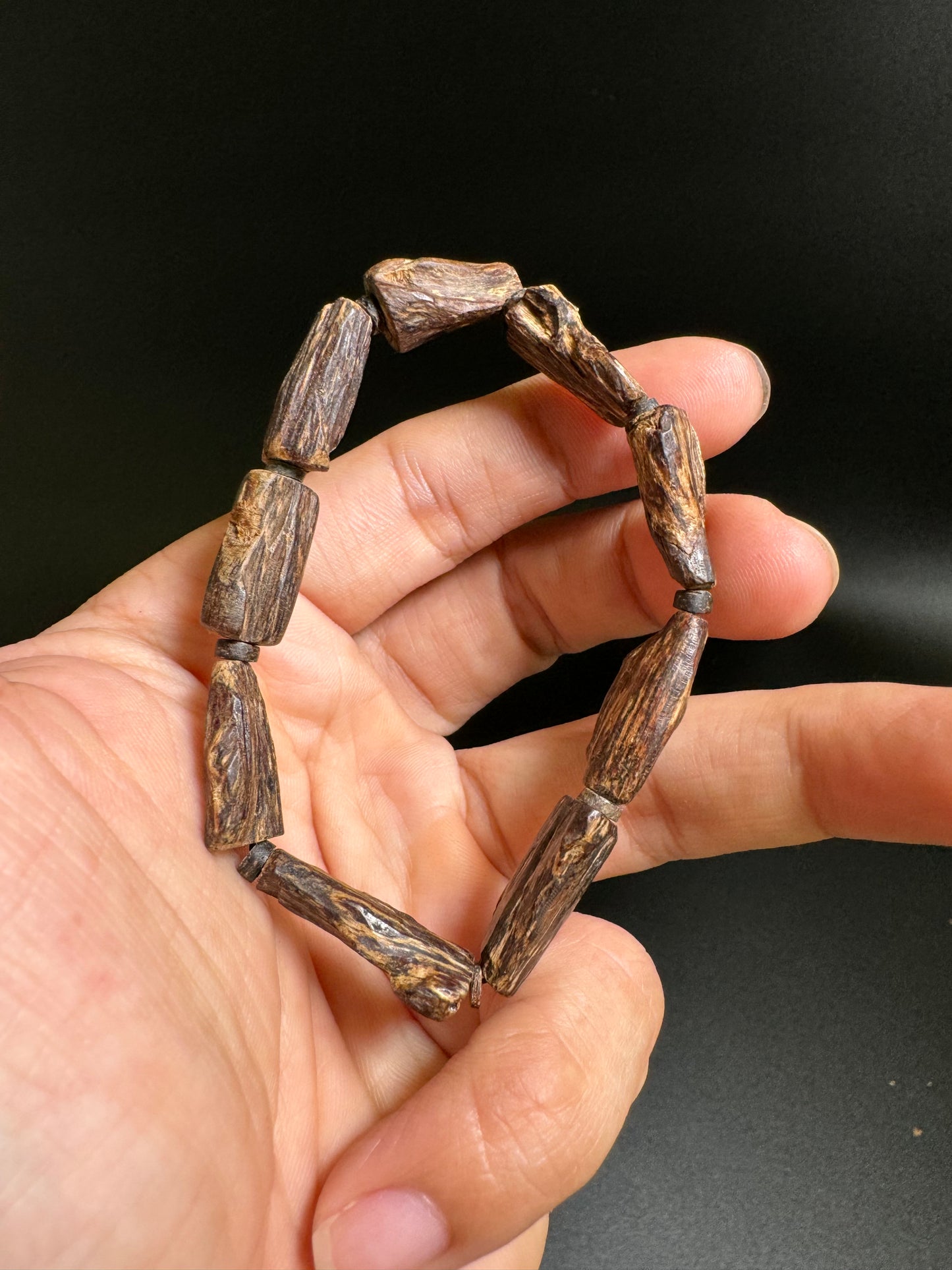 Super King Agarwood Bracelet , All Sinking Agarwood , 100% Natural , Only 2 .
