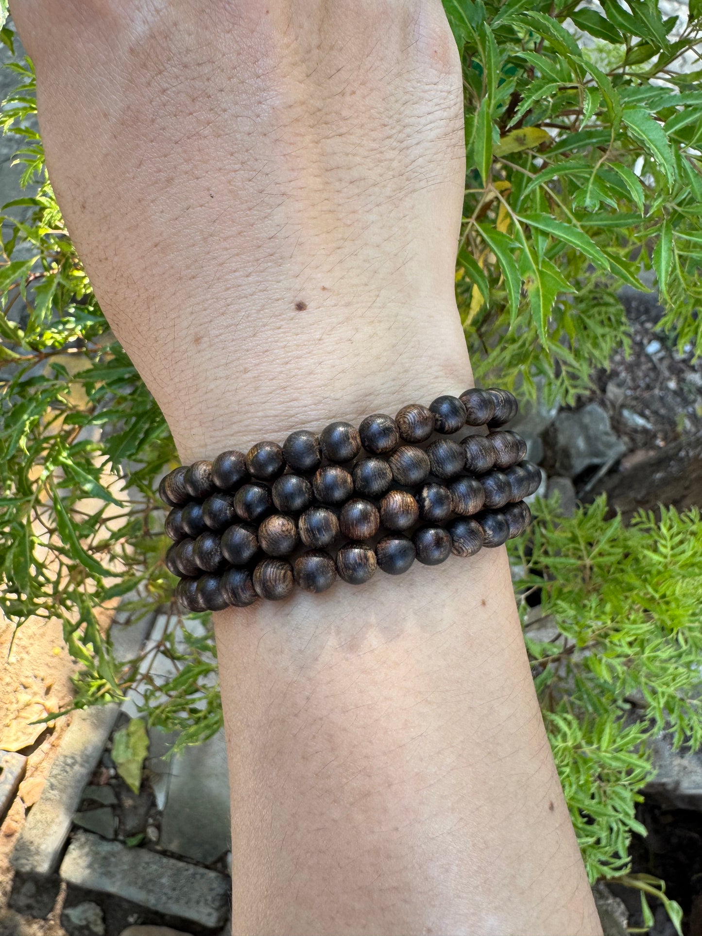 Wild Agarwood 108 Beads Sinking , All Beads Sinking,Size Beads, 6mmSuper King Agarwood,Very Rare,