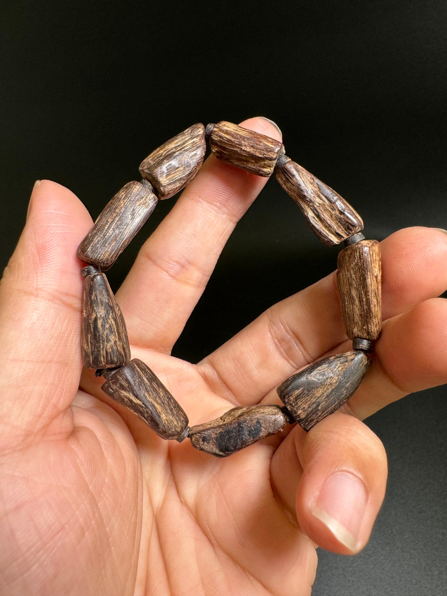 Super King Agarwood Bracelet , All Sinking Agarwood , 100% Natural , Only 2 .