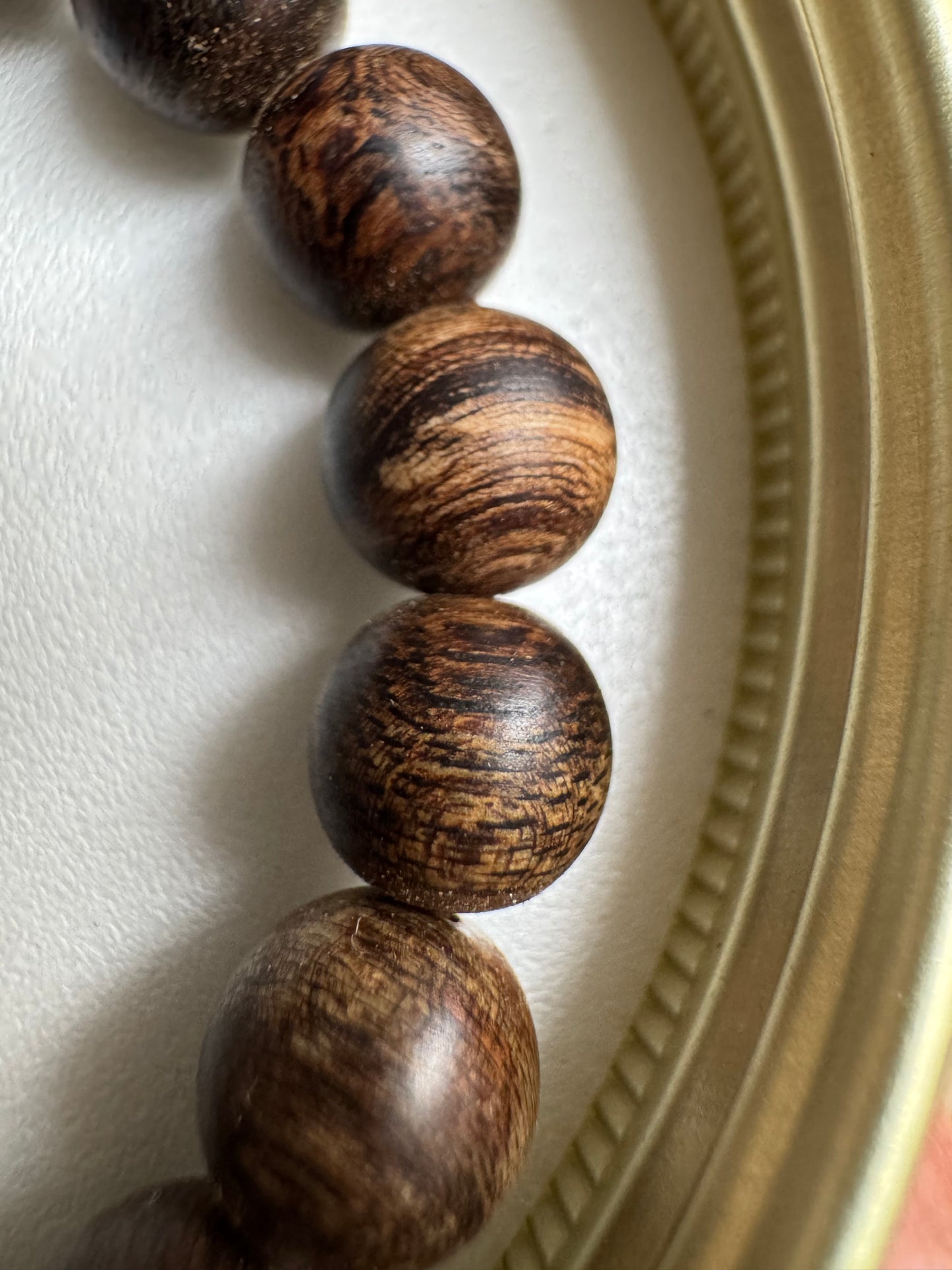Rare Agarwood Bracelet | 400 Year To 600-Year Forest Near Sinking Grade Beads 8mm & 10mm - Strong Aroma