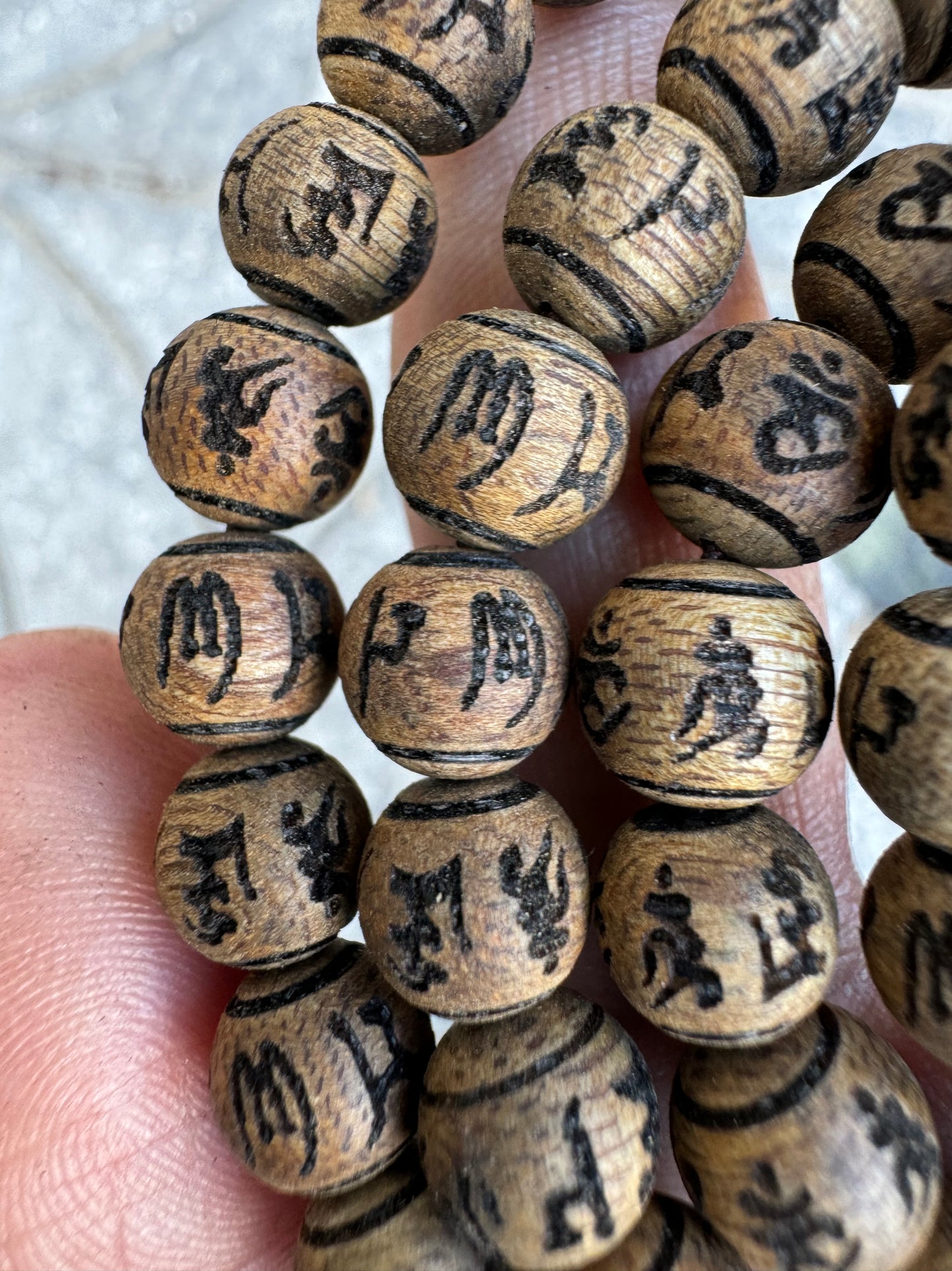 Natural Agarwood 108 Bead Omani sculpture, From Nha Trang Agarwood , Vietnamese Agarwood 108 Mala