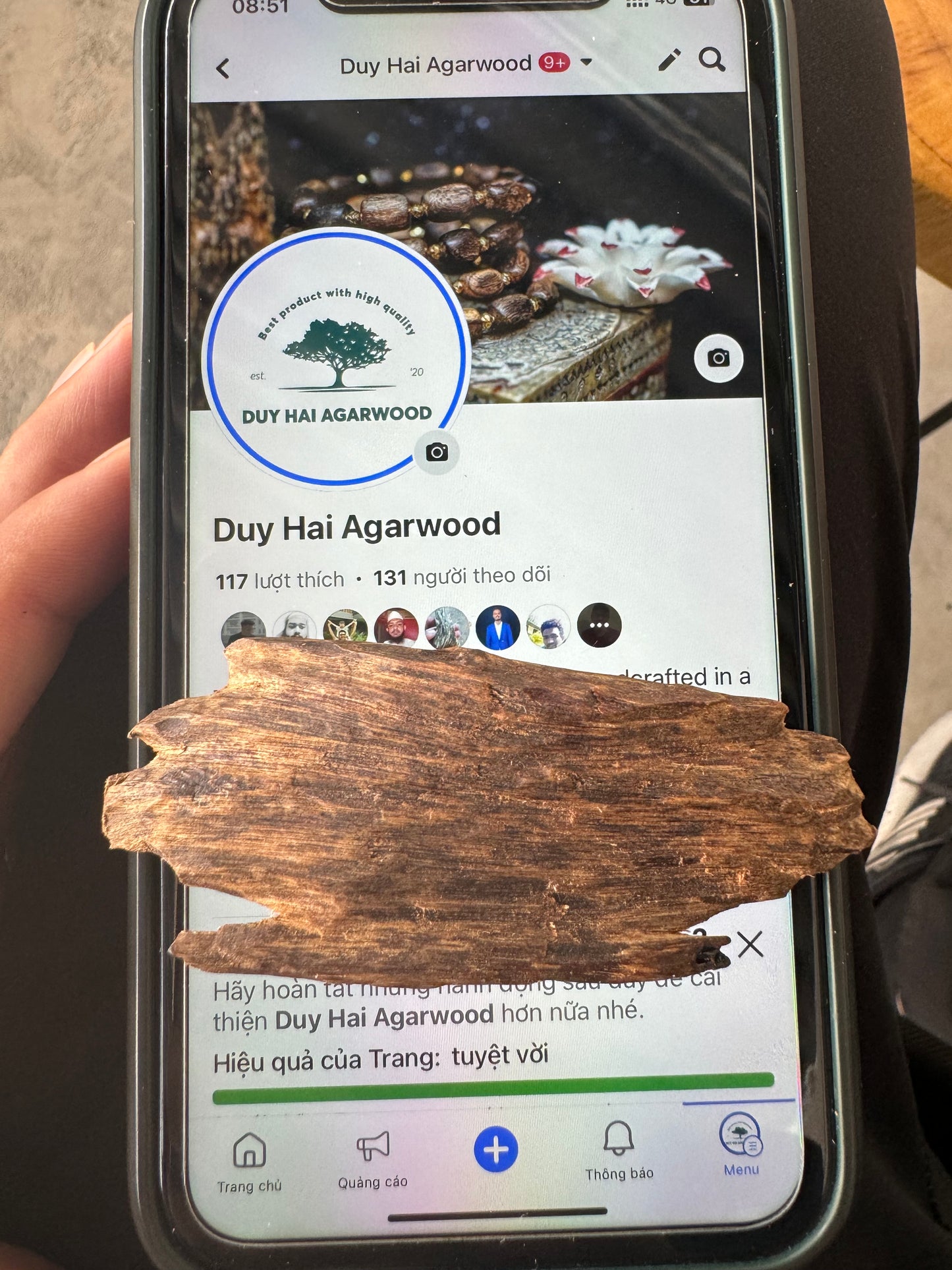 Real Ky Nam Vietnamese , Super King Of King Agarwood, Very Rare and 1000 to 2000 years old.