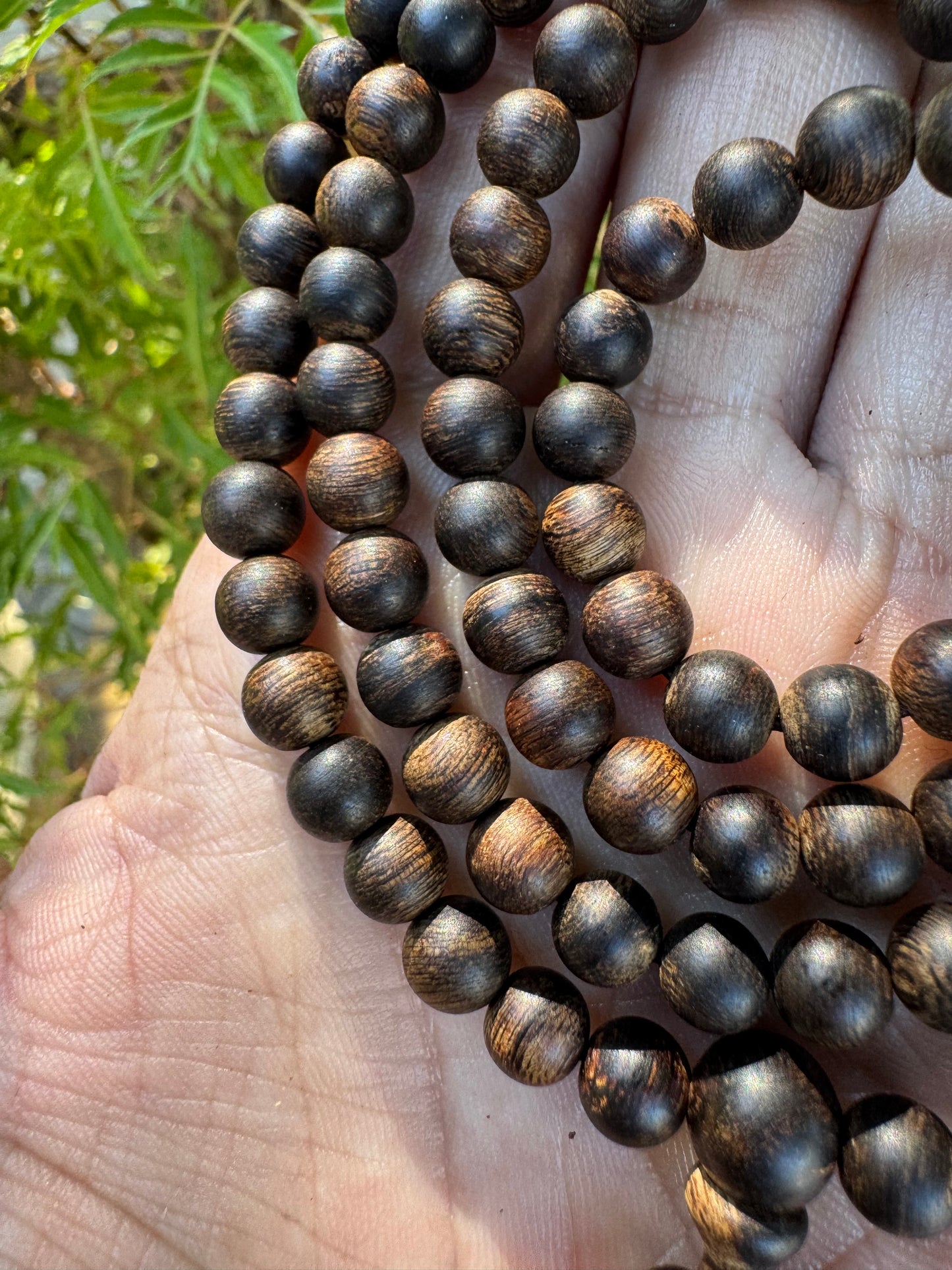 Wild Agarwood 108 Beads Sinking , All Beads Sinking,Size Beads, 6mmSuper King Agarwood,Very Rare,
