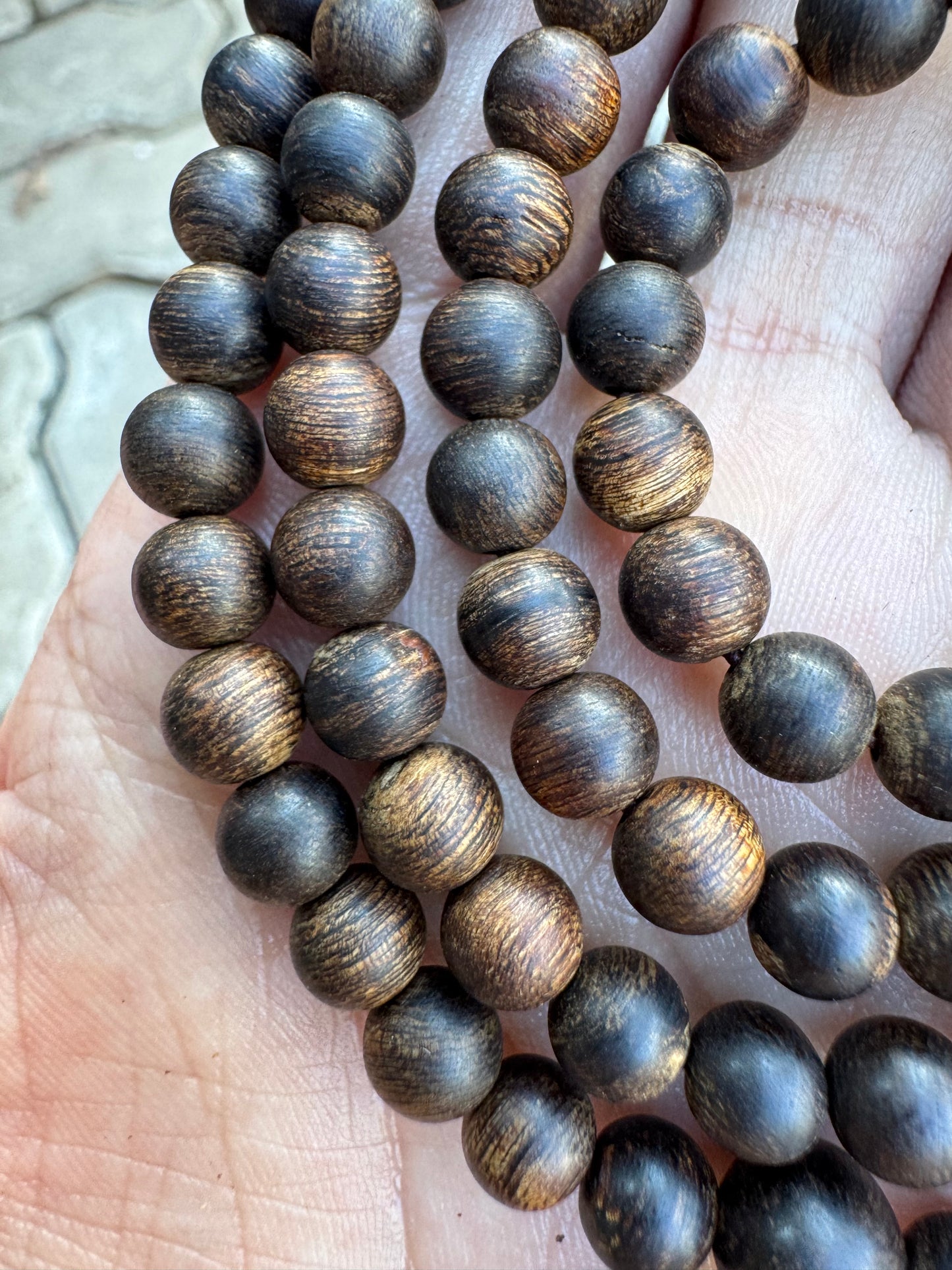 Wild Agarwood 108 Beads Sinking , All Beads Sinking,Size Beads, 6mmSuper King Agarwood,Very Rare,
