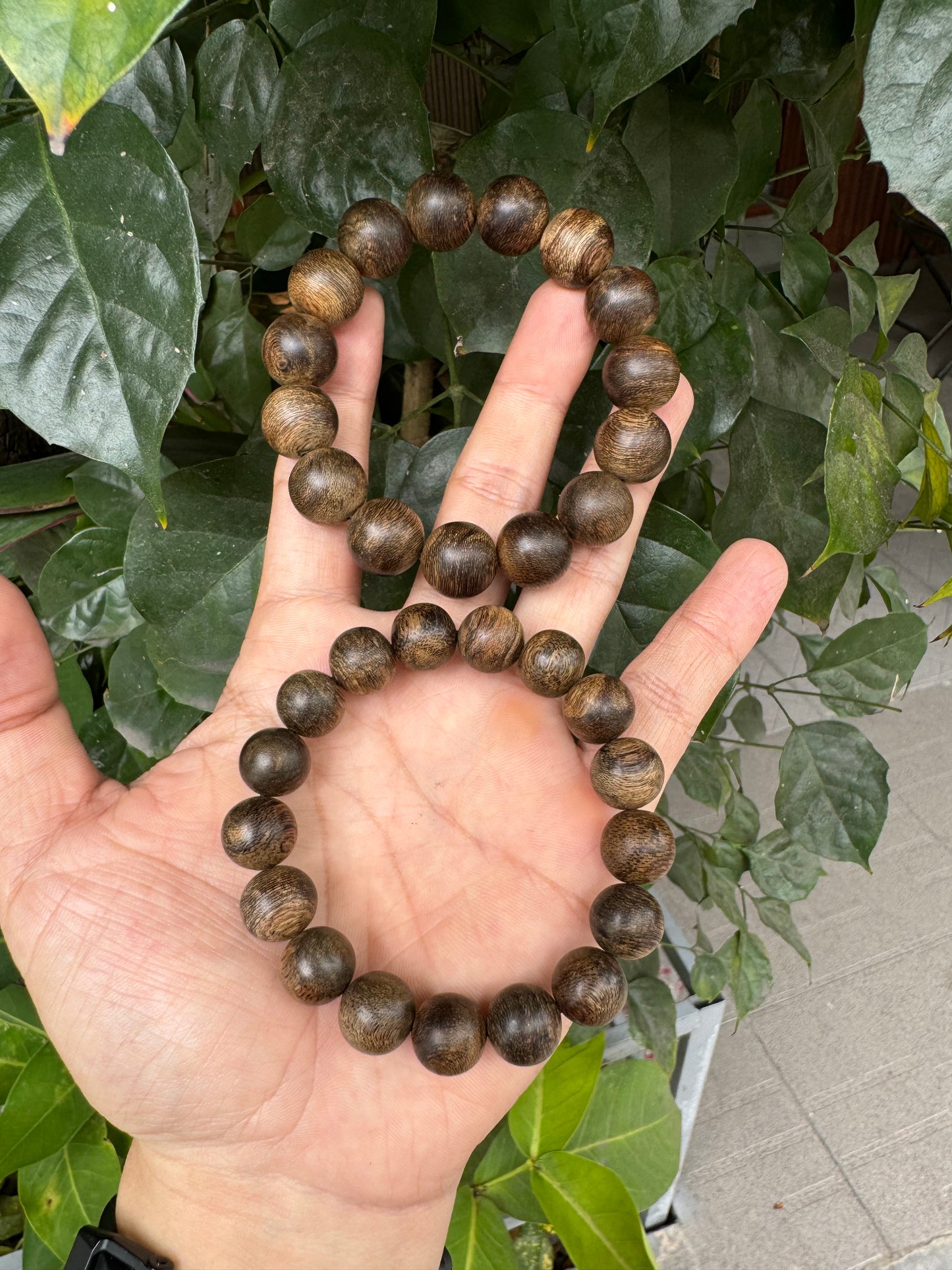 Super King Agarwood Bracelet , original color Agarwood Beads , Wild Agarwood Philipinnse , Black Agarwood Real .