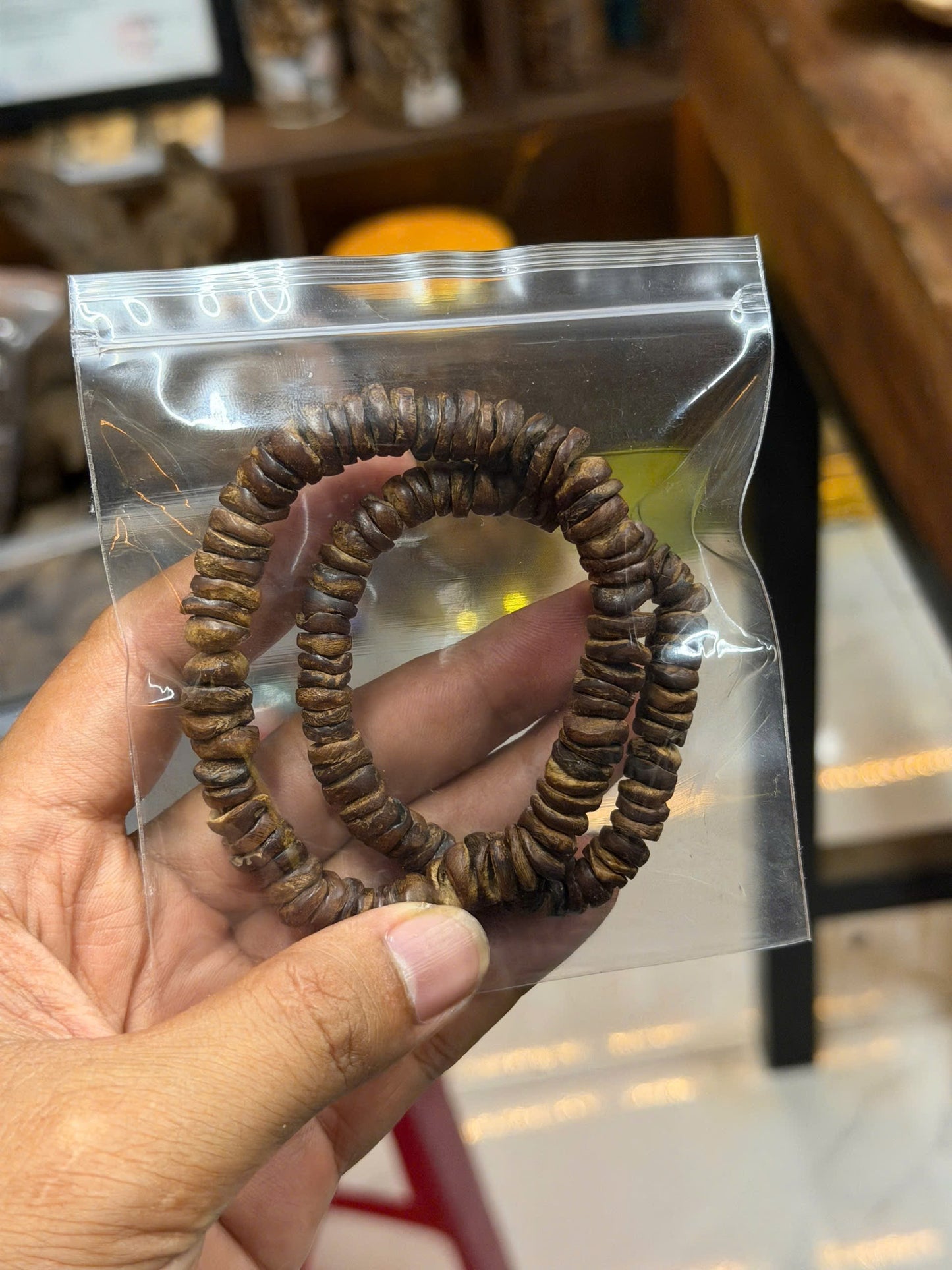 Sinking Agarwood Bracelet From Khanh Hoa - 100% beads sinking + Gift