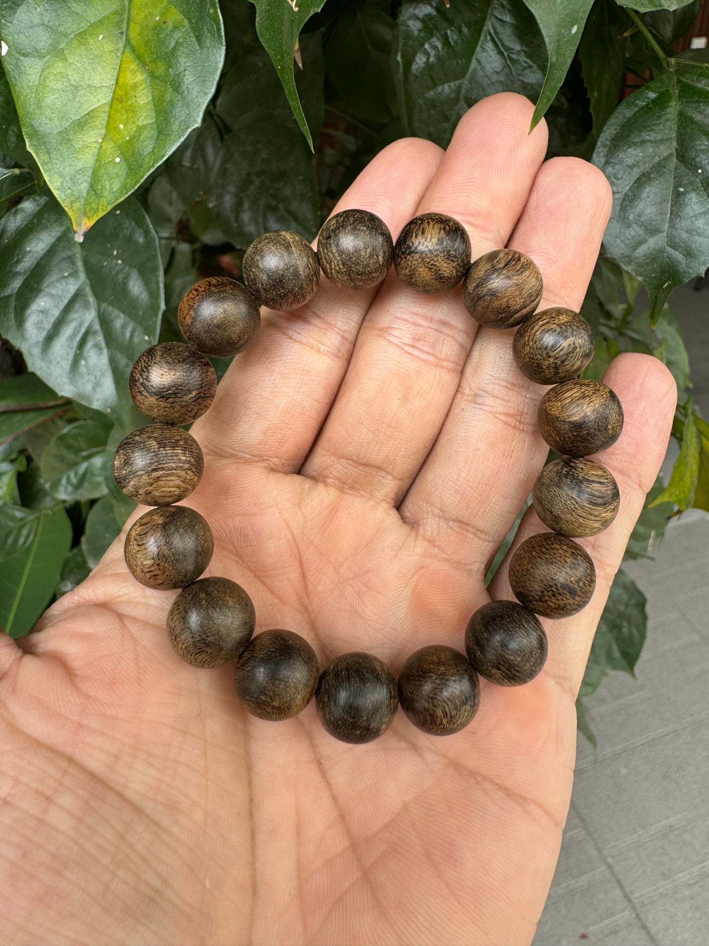 Super King Agarwood Bracelet , original color Agarwood Beads , Wild Agarwood Philipinnse , Black Agarwood Real .