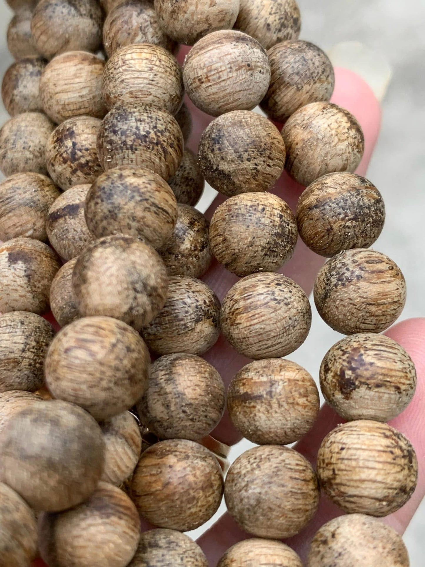 Wild Agarwood 108 Bead From Campodia , Super Grade Agarwood red.
