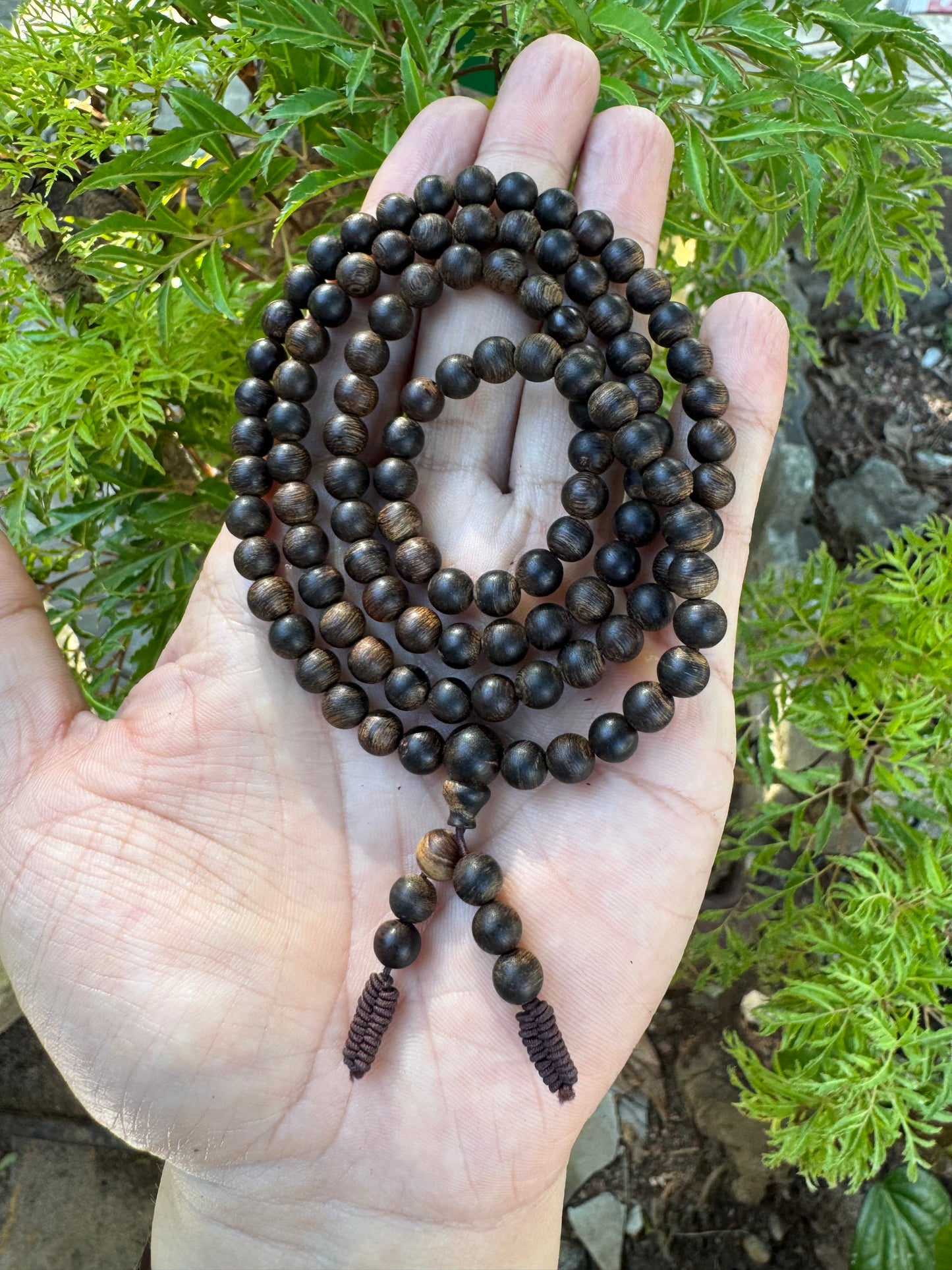 Wild Agarwood 108 Beads Sinking , All Beads Sinking,Size Beads, 6mmSuper King Agarwood,Very Rare,