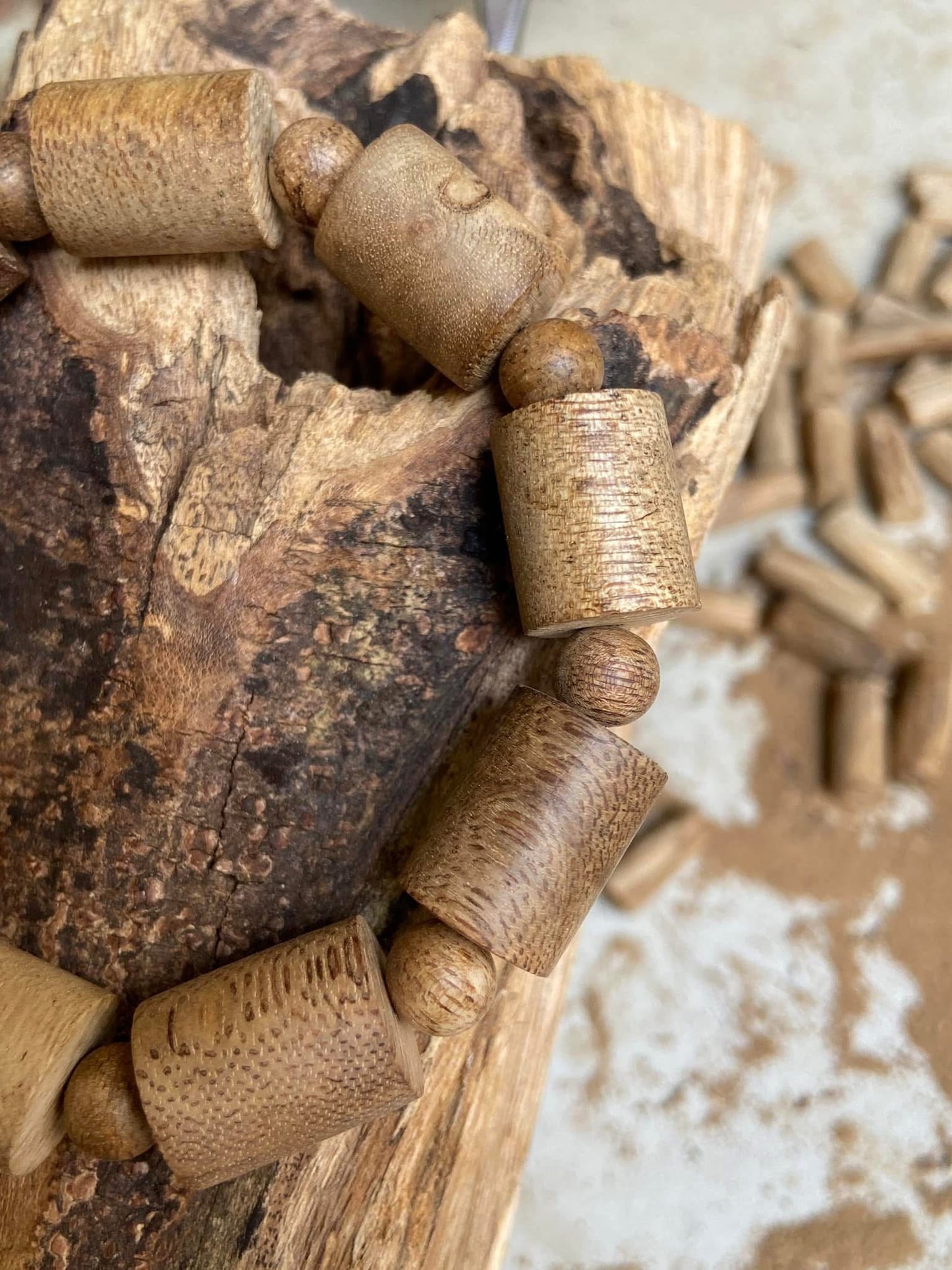 Wild Agarwood Bracelet ,Cylindrical bracelet , Agarwood From Quang Binh Vietnamese, For Men and Women
