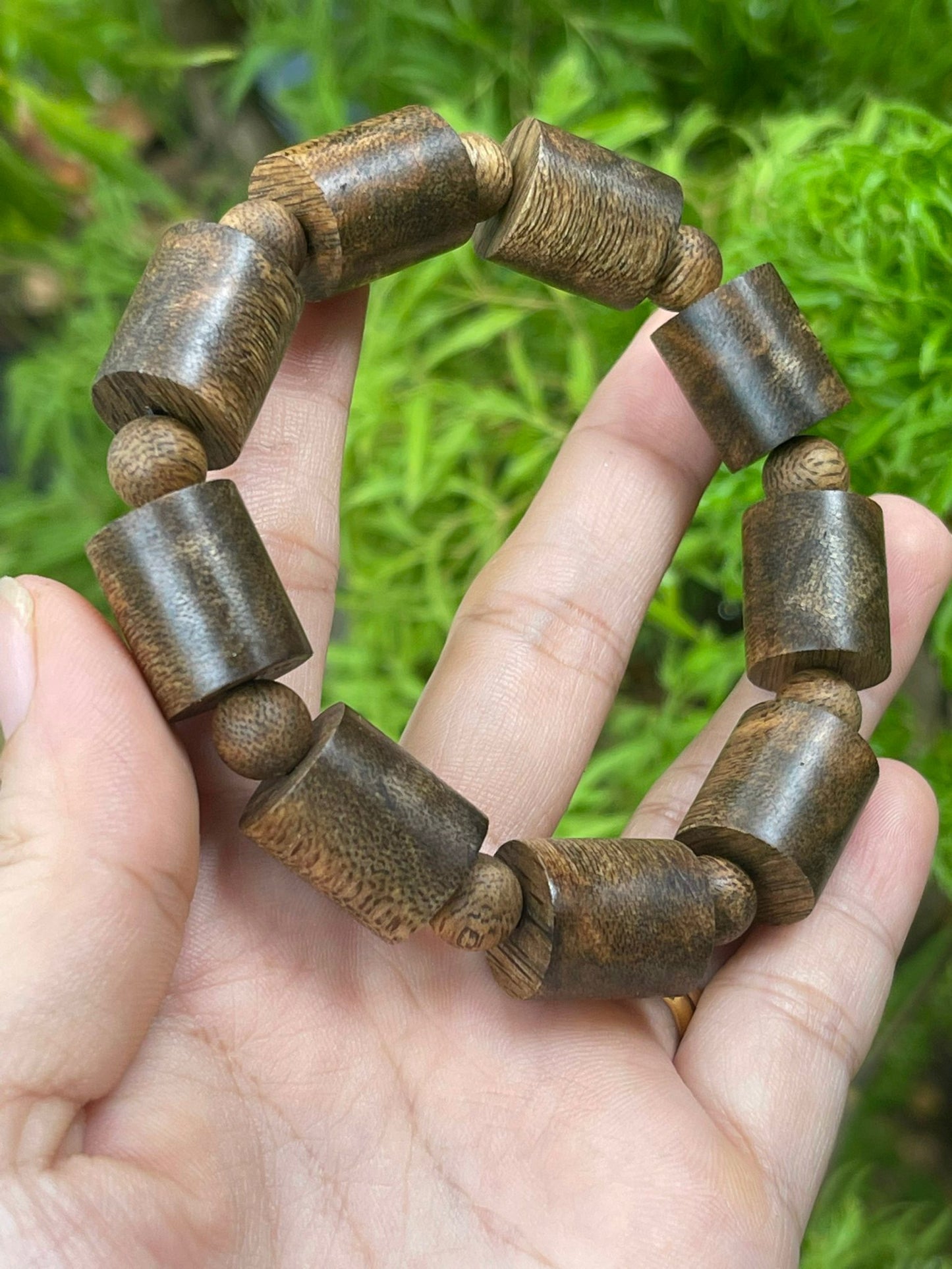 Super Grade Campodia Agarwood Bracelet , cylindrical Style bracelet , Strong Aroma , For Men And Women