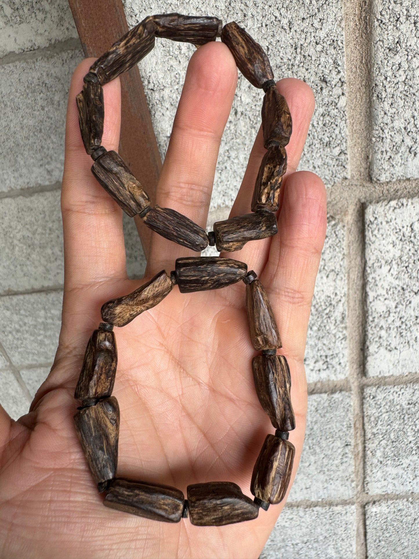 Super King Agarwood Bracelet , All Sinking Agarwood , 100% Natural , Only 2 .
