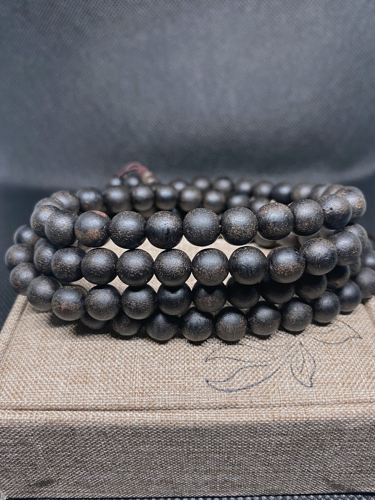 Vietnamese Agarwood 108 Beads,108 Beads Sinking, Strong Aroma,Prayer Buddha, 108 Mala Beads