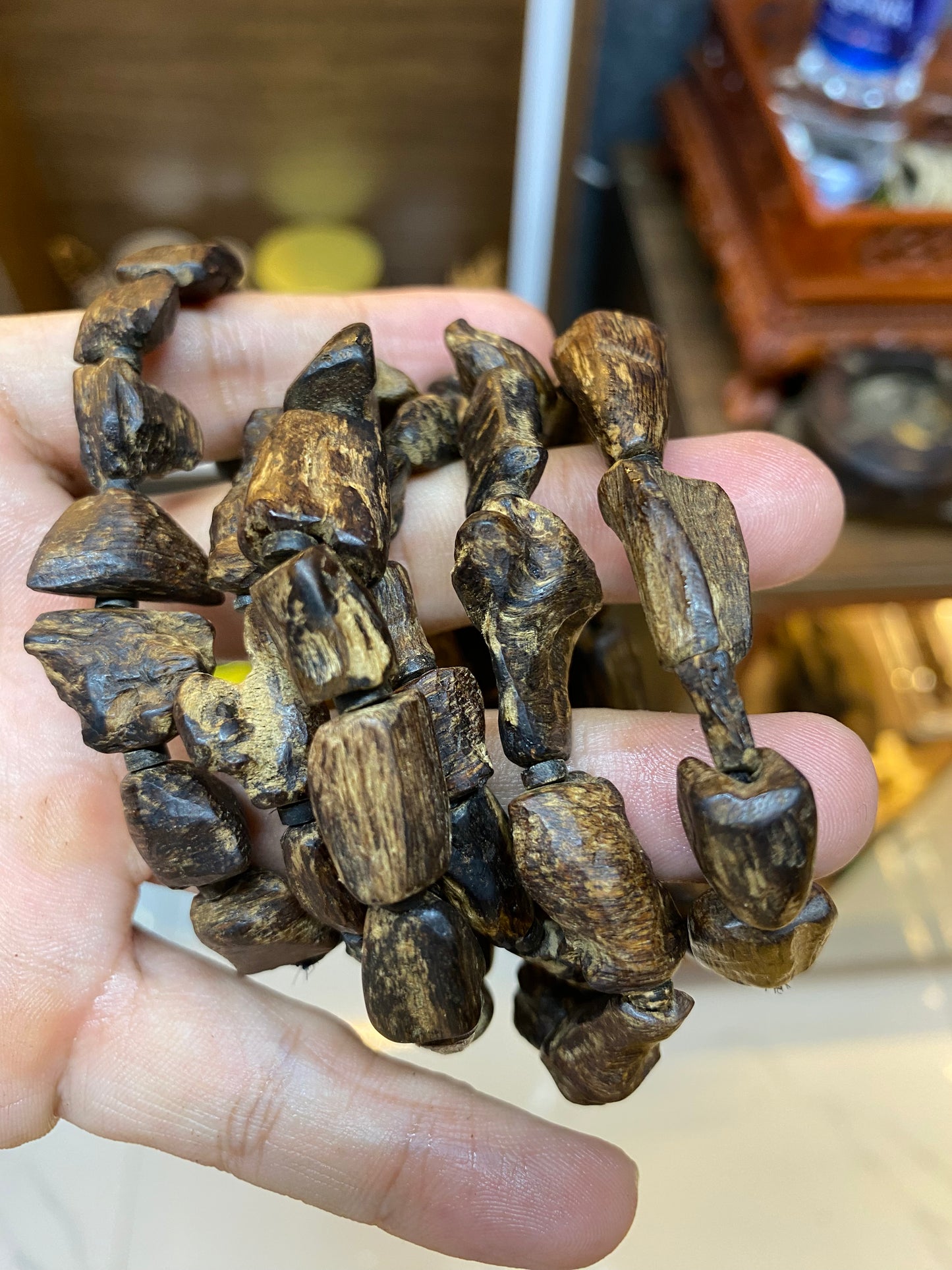 Agarwood Bracelet Sinking - Vietnamese Full Sinking, Super Luxury , Very Rare, Uderwater All Seeds Active Restock requests: 0
