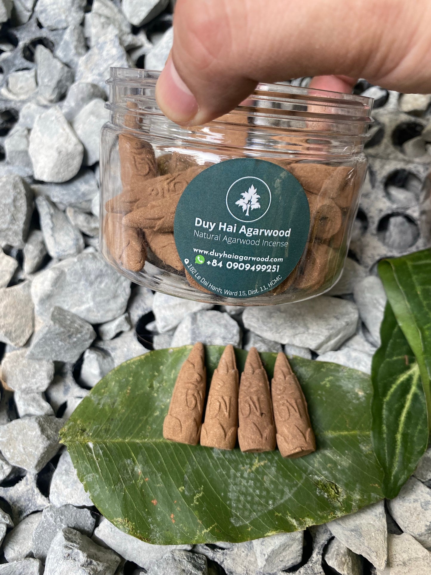 Natural Vietnamese Agarwood Incense, Grade AAA , 50 Cone In Box