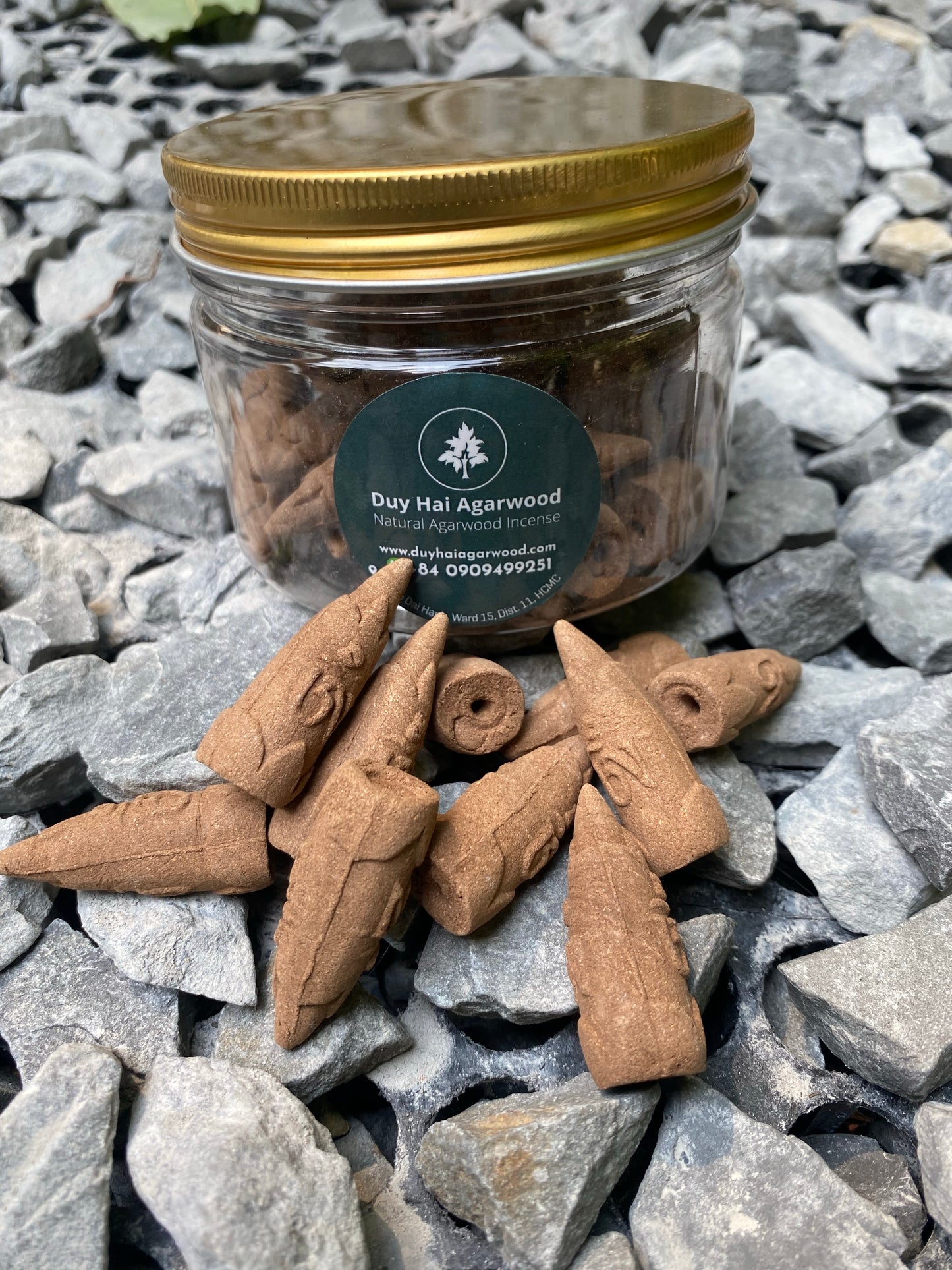 Natural Vietnamese Agarwood Incense, Grade AAA , 50 Cone In Box