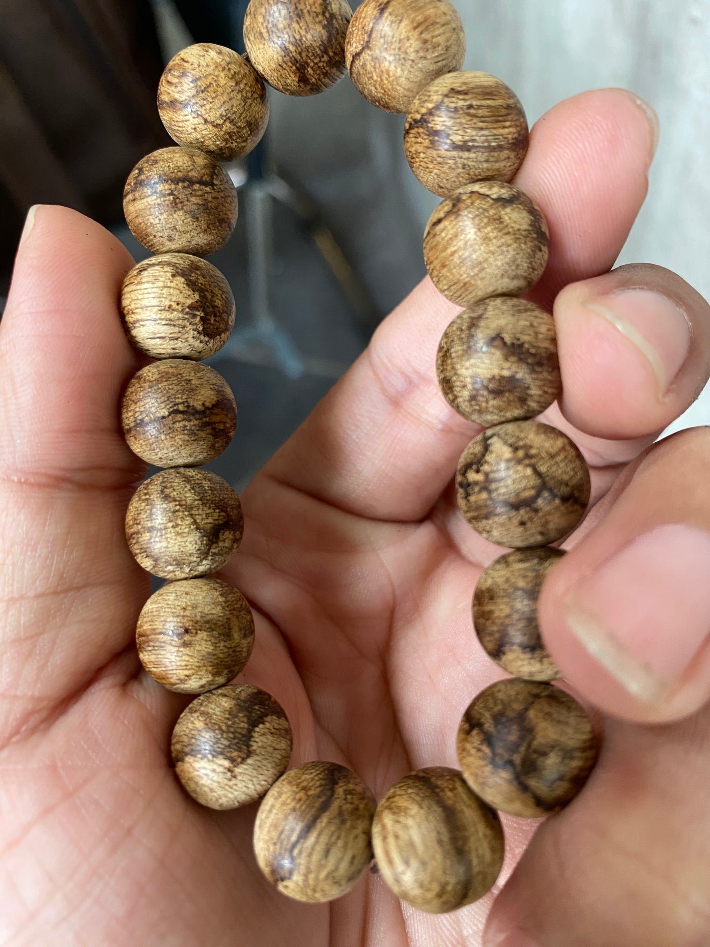 Kalimantan Agarwood Bracelet, Kalimantan Island Agarwood,Super Grade,Special Wood Grain,Sweet Scent