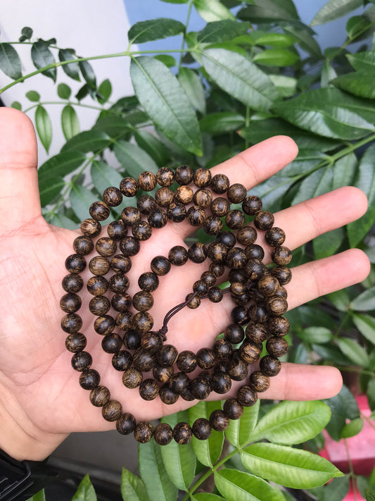 Vietnamese Wild Agarwood Bracelet 108 Beads, Mala Beads, 108 mala . Sinking