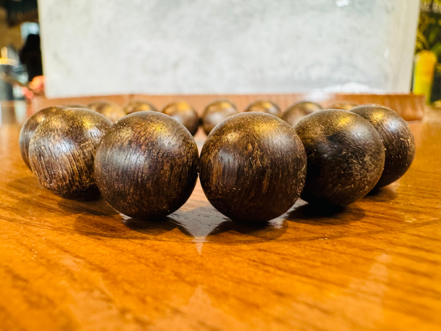 Black Beads Agarwood Bracelet, Wild Agarwood, Mala Bead, Strong Aroma, Agarwood Indonesia .