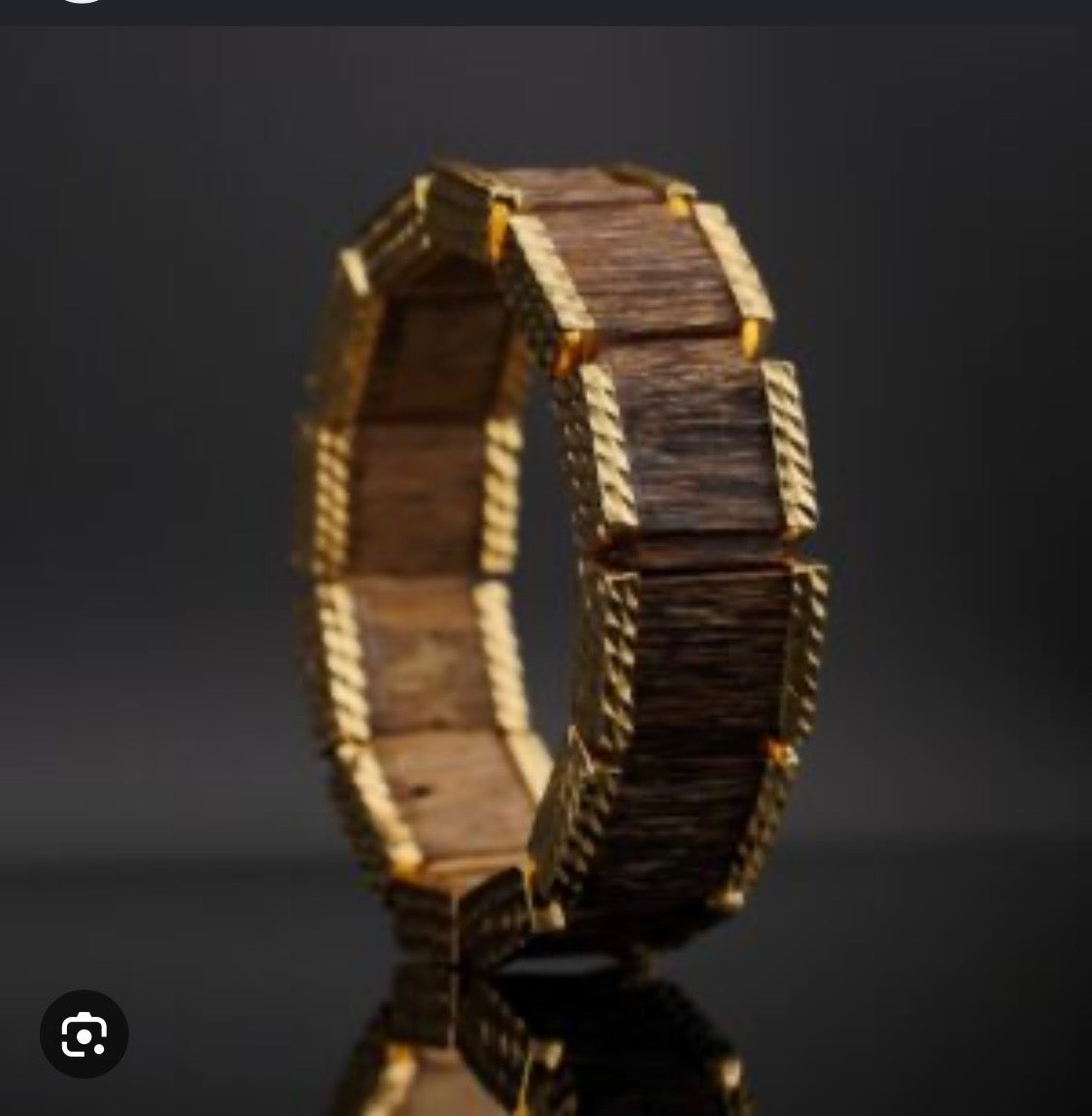 Natural Agarwood Bracelet with 18K Gold | Luxurious & Naturally Fragrant