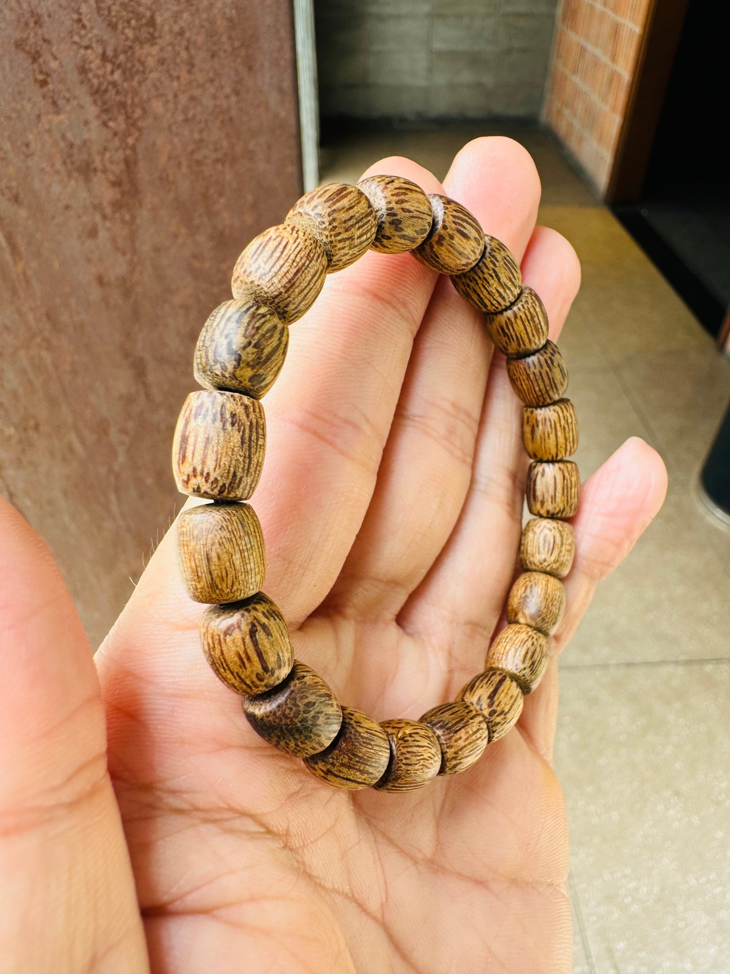 Campodia Agarwood Bracelet,Size 8mm,Campodia Pursat Agarwood, Strong Aroma.