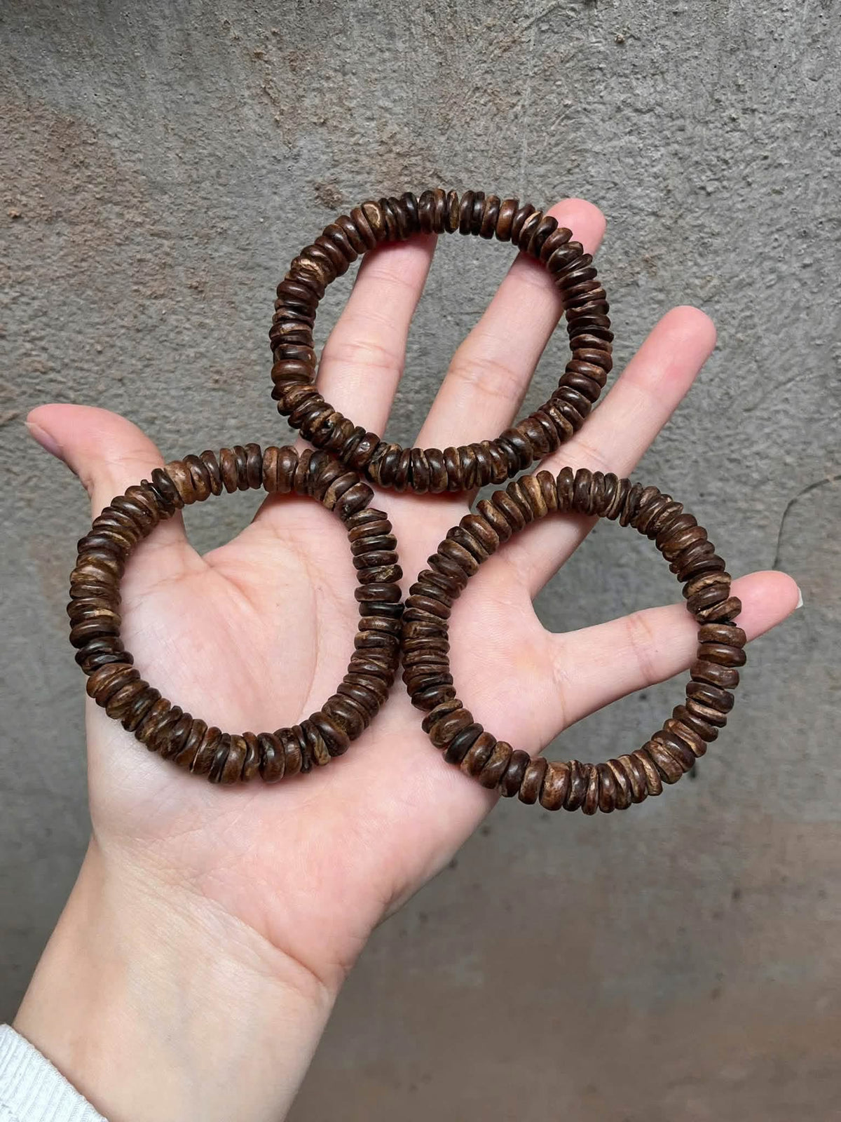 Sinking Agarwood Bracelet From Khanh Hoa - 100% beads sinking + Gift