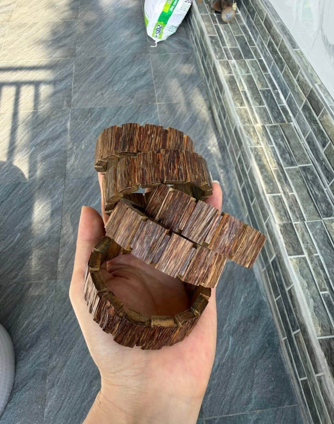 Super Grade Agarwood Bracelet - Vietnamese Agarwood - For Men - Big Bead