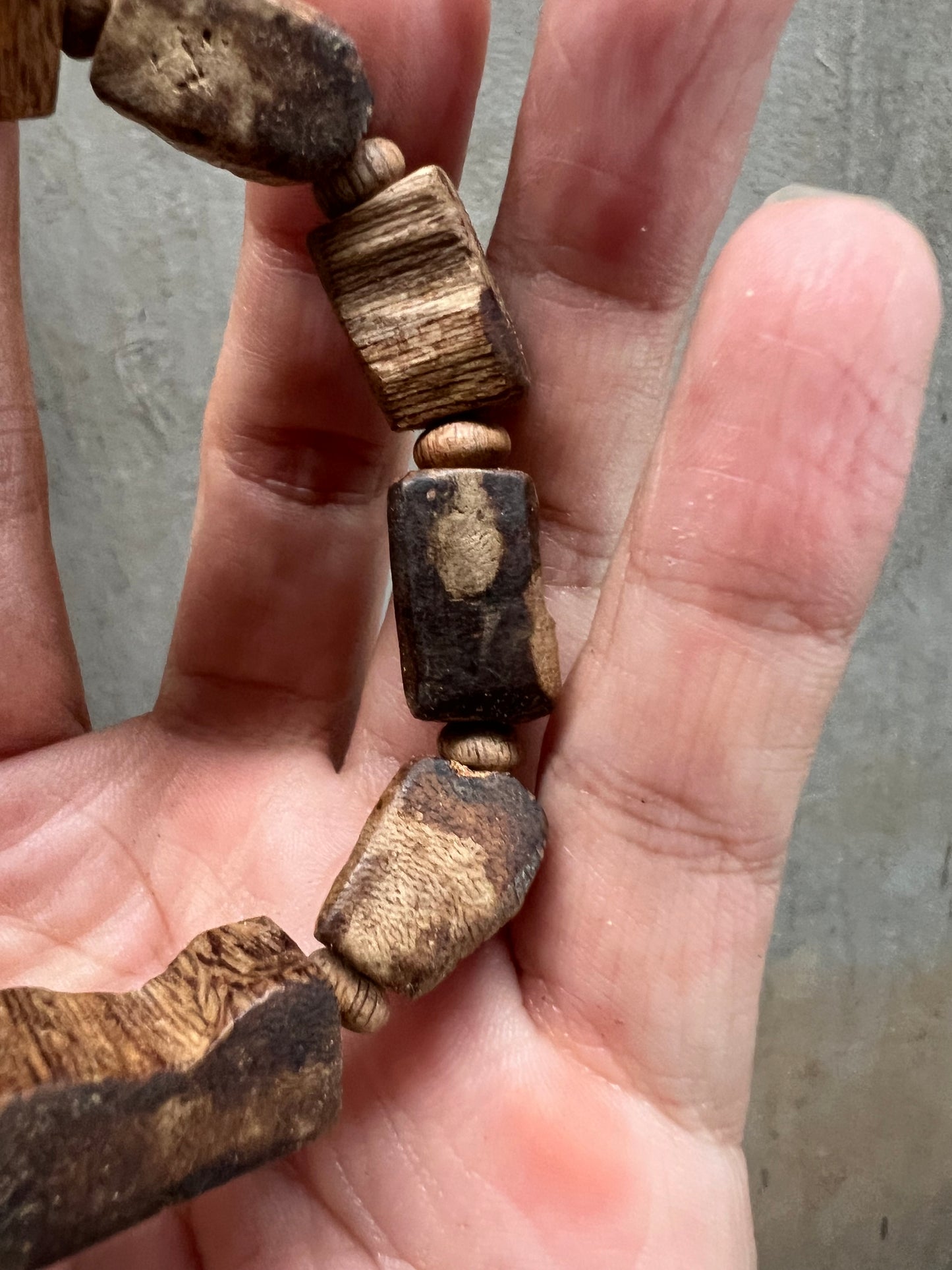 Handcrafted Freeform Natural Agarwood Bracelet – Pursat Cambodian Agarwood