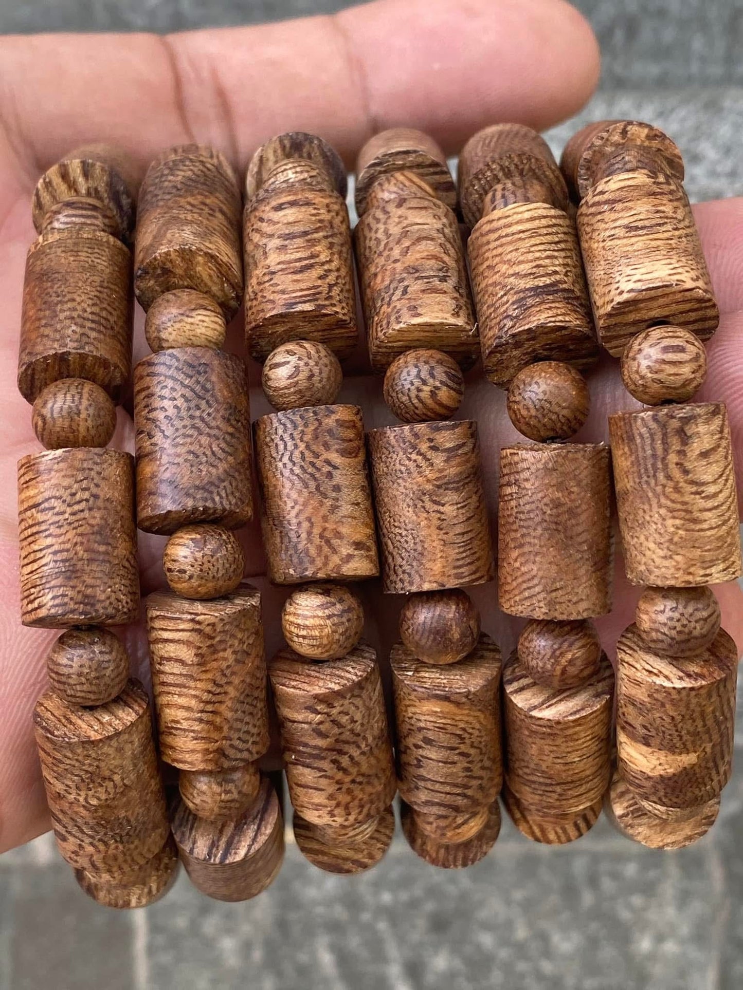 Wild Agarwood Bracelet ,Cylindrical bracelet , Agarwood From Quang Binh Vietnamese, For Men and Women