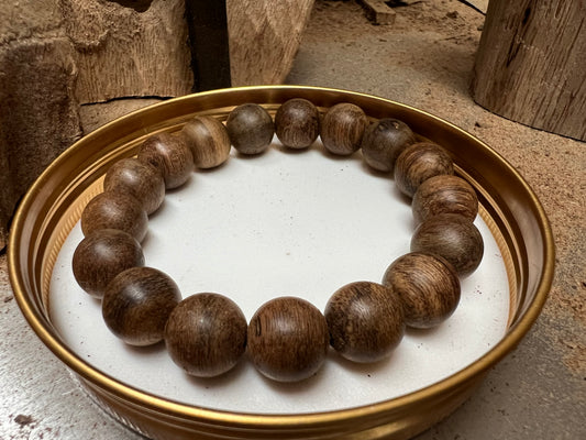 Nha Trang Wild Agarwood Bracelet All Sinking , Vietnamese Agarwood Very Rare . Only 1 .