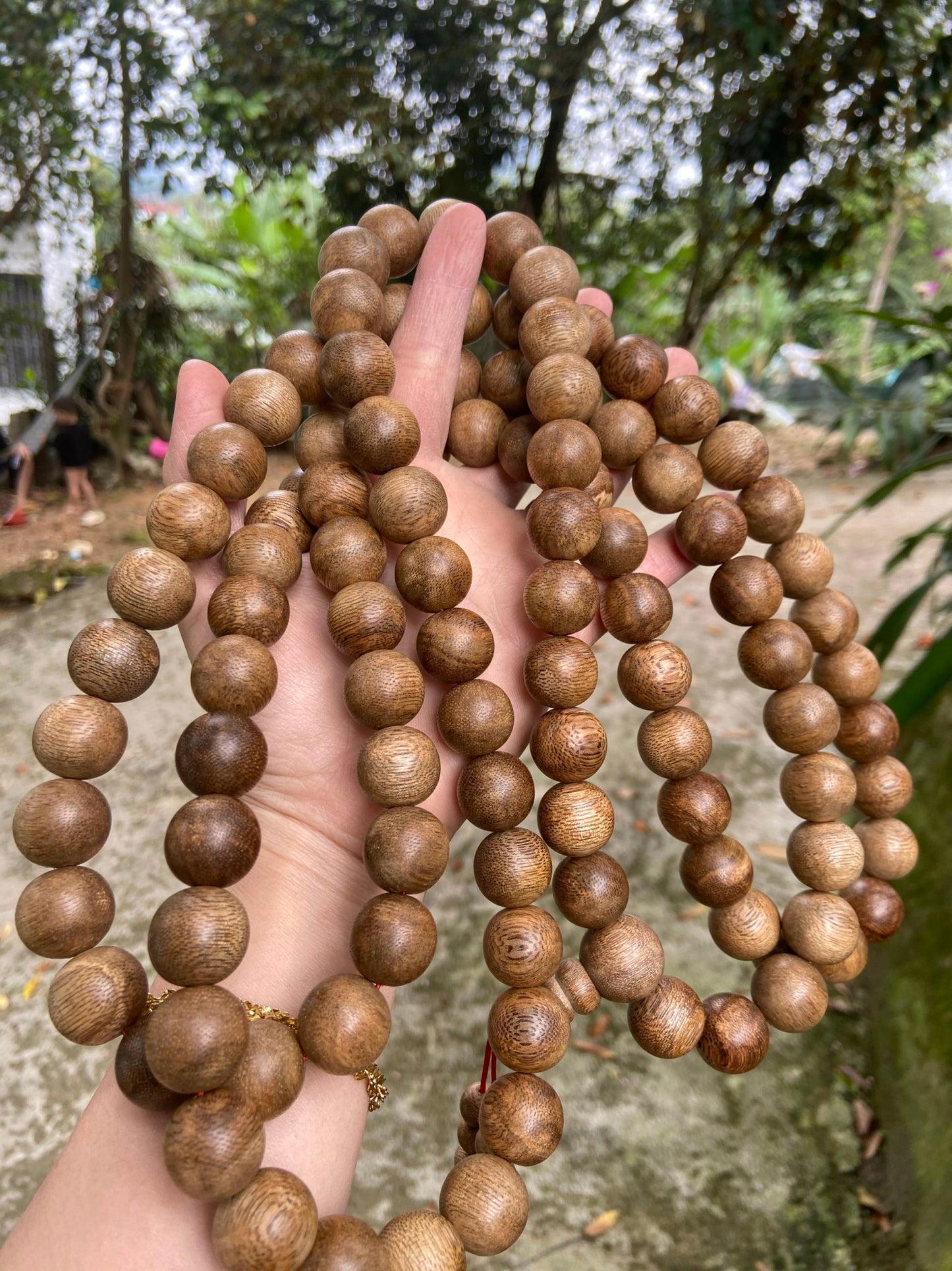 Quang Binh Wild Agarwood 108 Beads - Super Grade In Vietnamese / The fragrance is sweet / Strong Aroma