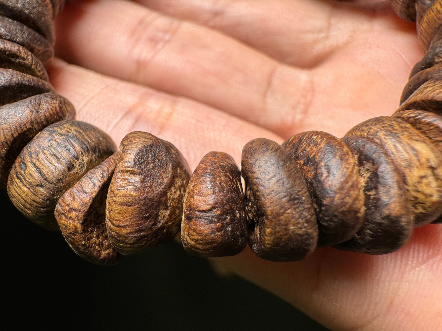 Super Grade Agarwood Bracelet , From Nha Trang Agarwood , Very Rare , Only 1, Strong Aroma, Very Oil