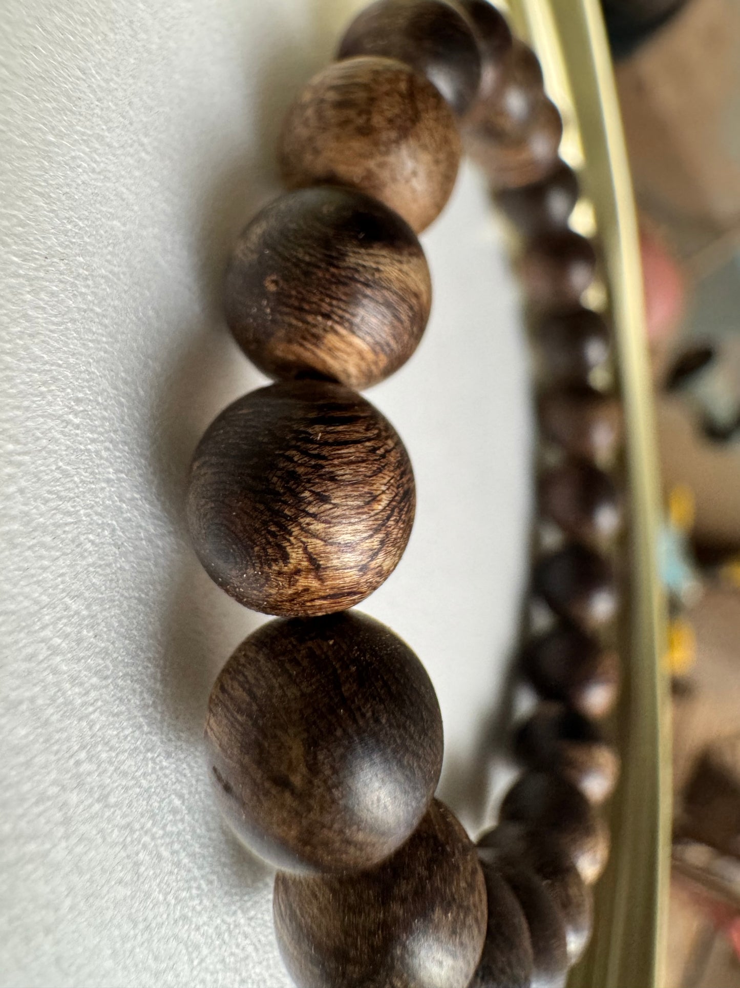 Rare Agarwood Bracelet | 400 Year To 600-Year Forest Near Sinking Grade Beads 8mm & 10mm - Strong Aroma