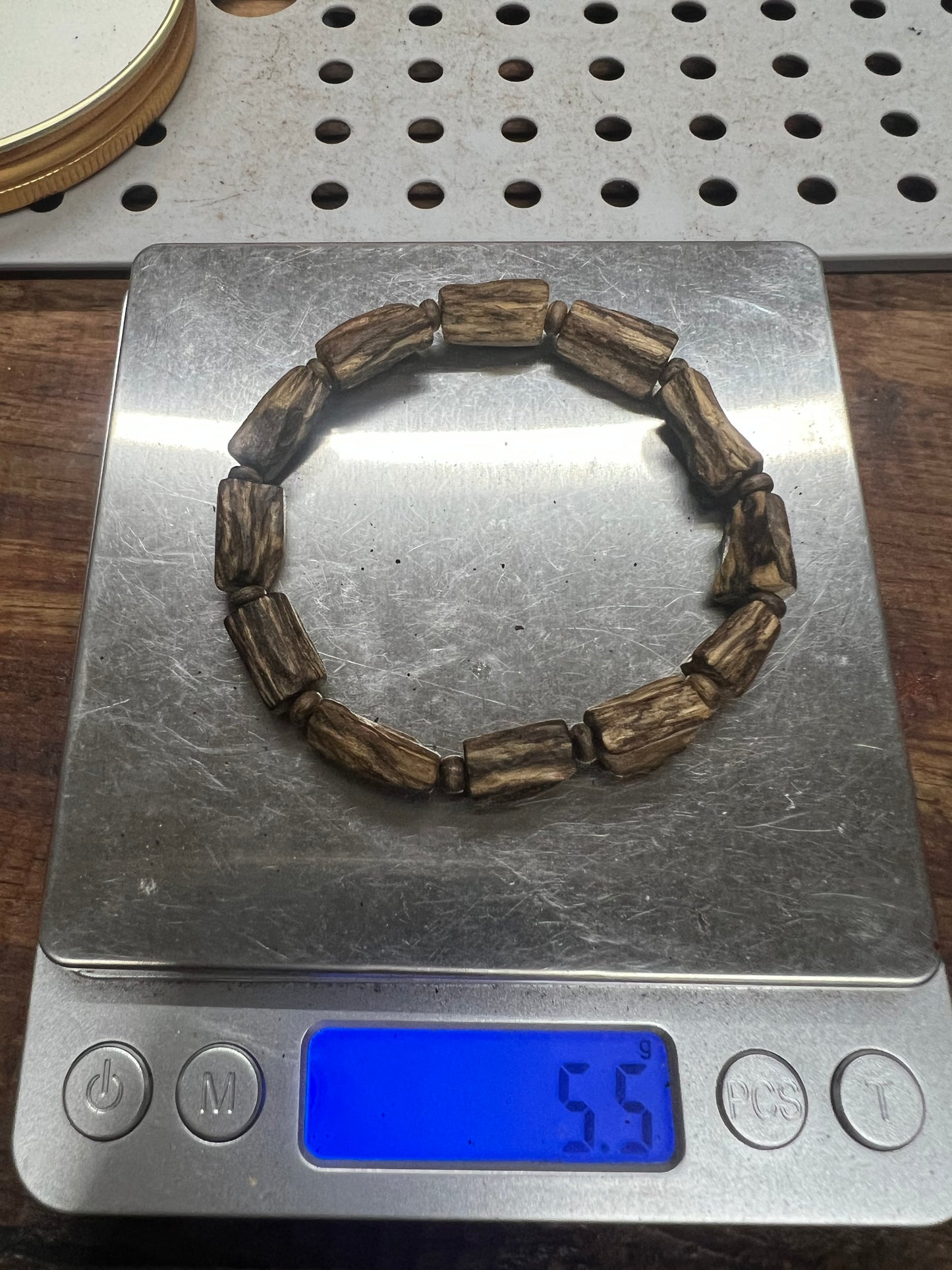 Natural Near-Sinking Root-Clinging Agarwood Bracelet- Vietnamese Super Grade Agarwood