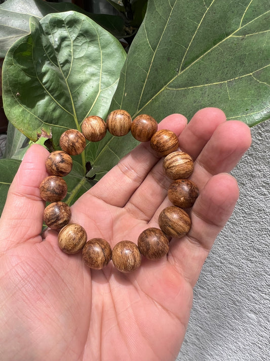 Phu Quoc Wild Agarwood Bracelet - Only 14mm + Gift