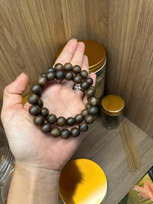10mm Agarwood Sinking Bracelet , Super King Agarwood, Wild Agarwood Bangles .