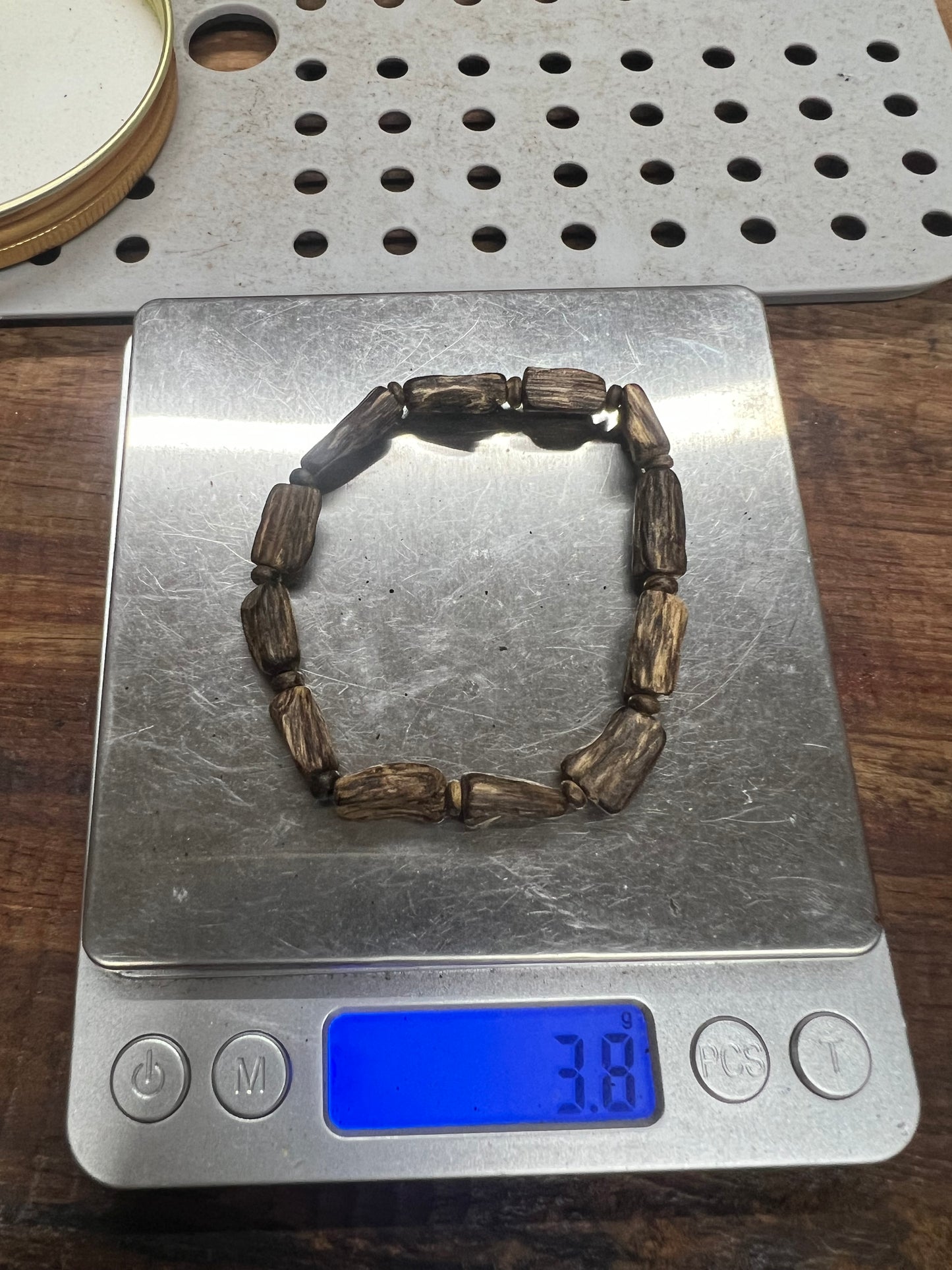 Natural Near-Sinking Root-Clinging Agarwood Bracelet- Vietnamese Super Grade Agarwood