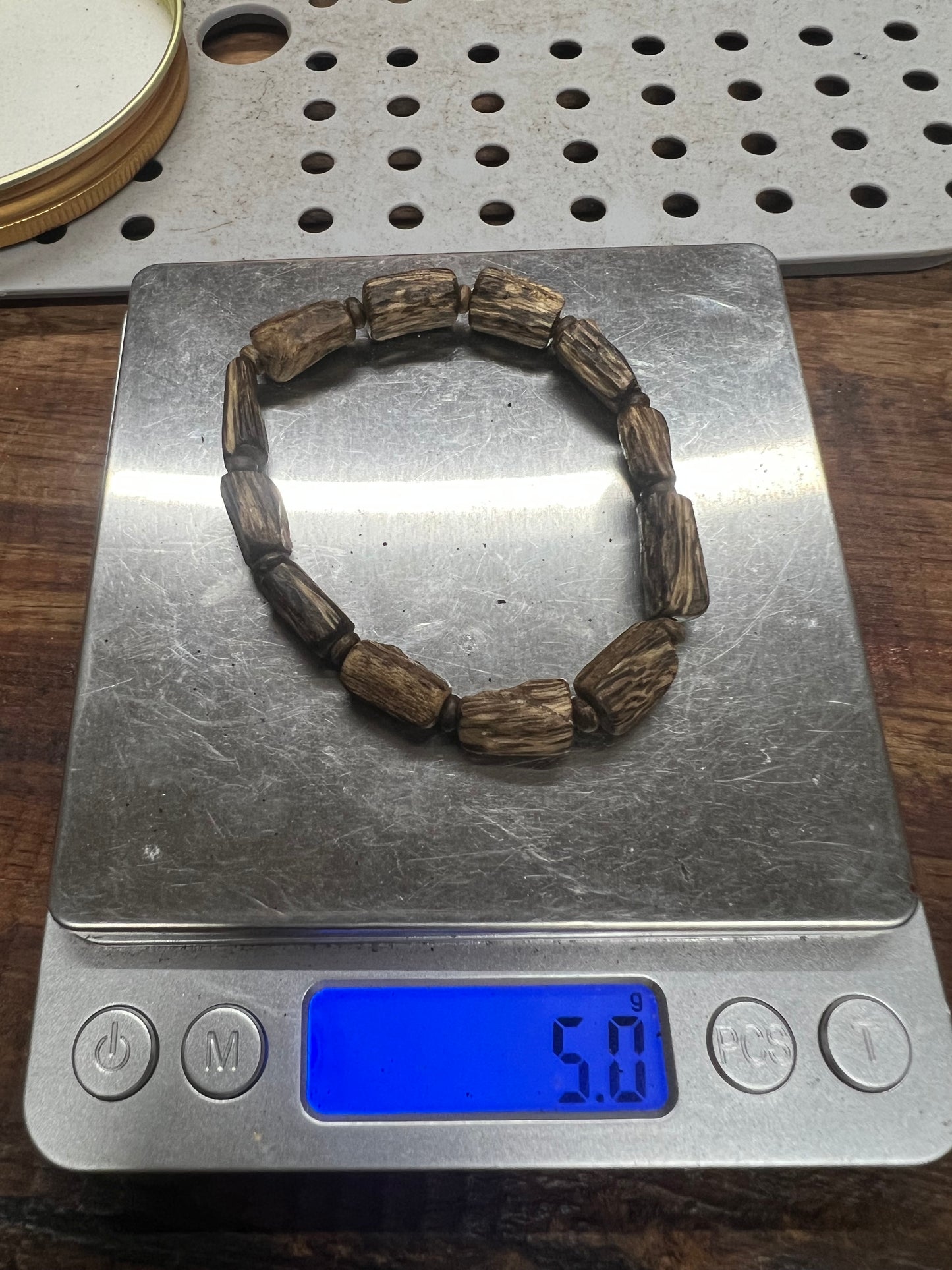 Natural Near-Sinking Root-Clinging Agarwood Bracelet- Vietnamese Super Grade Agarwood