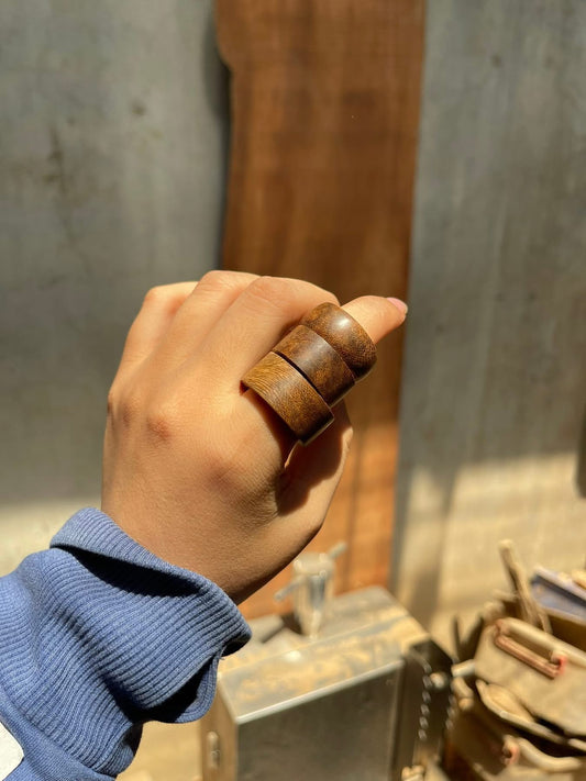 Agarwood Ring , Wild Agarwood Ring For Men and Women