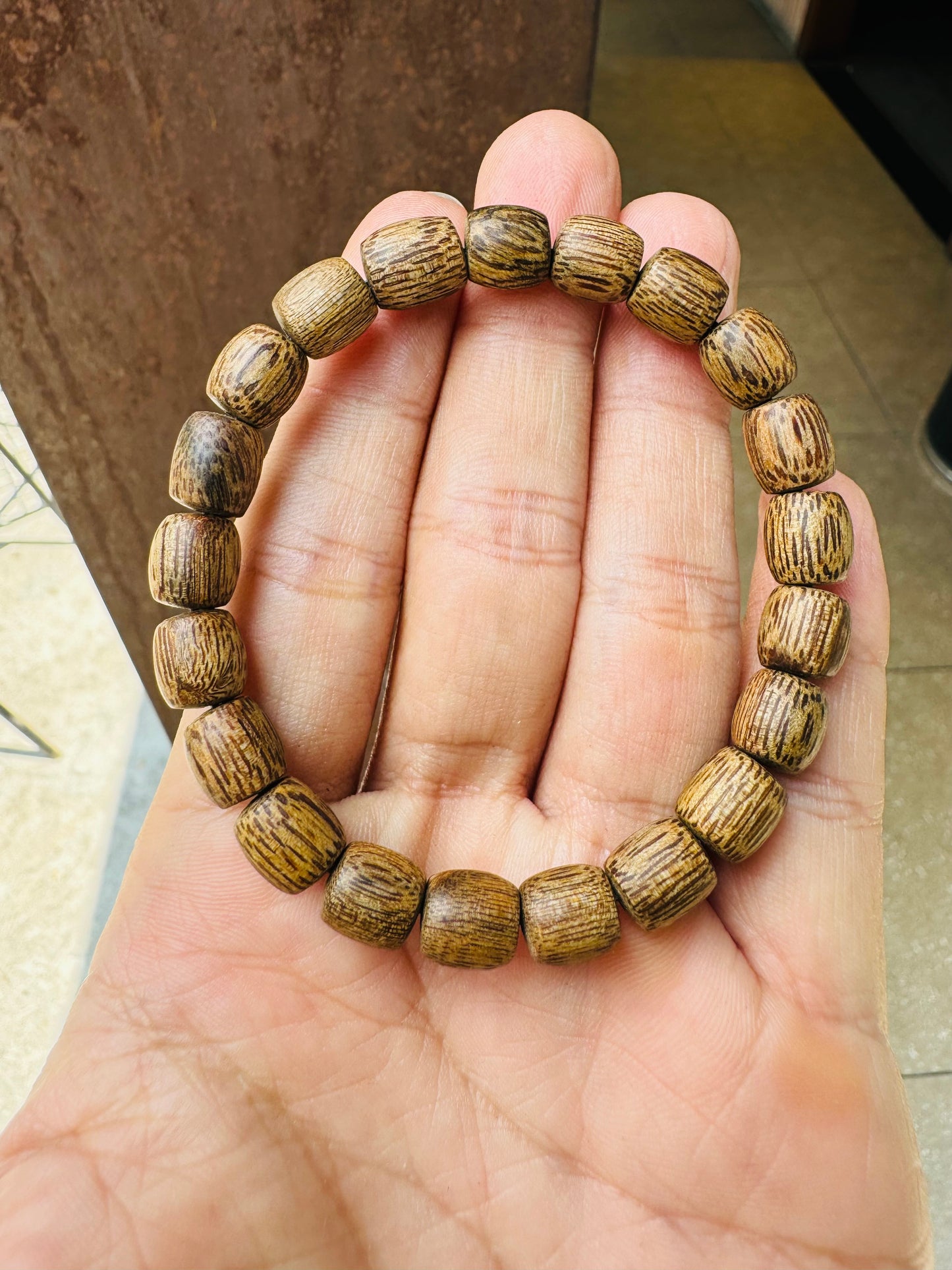 Campodia Agarwood Bracelet,Size 8mm,Campodia Pursat Agarwood, Strong Aroma.