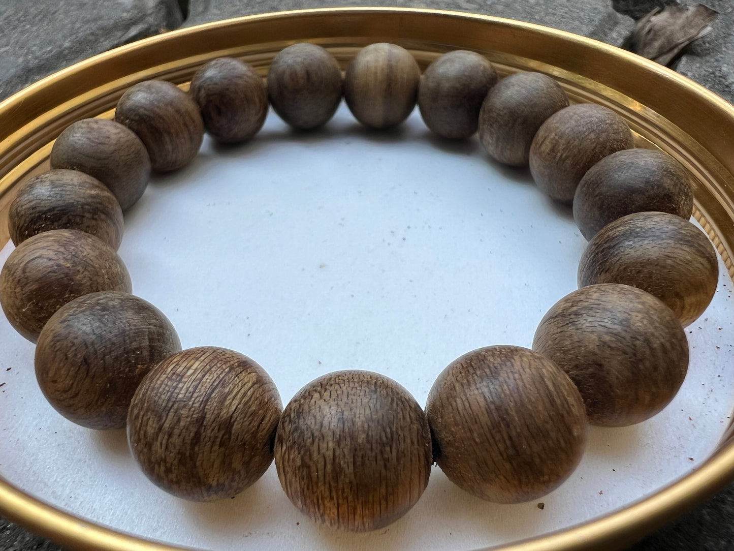Nha Trang Wild Agarwood Bracelet All Sinking , Vietnamese Agarwood Very Rare . Only 1 .