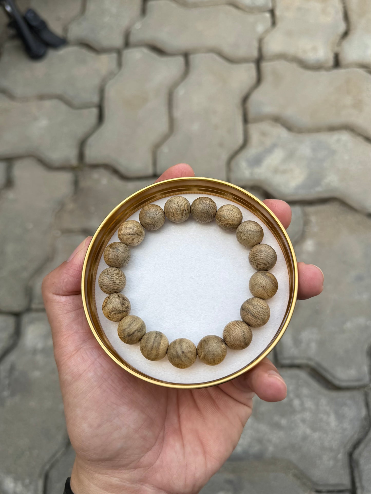 Natural Agarwood Bracelet from Khanh Hoa Forest – Raw Nha Trang Oud, Sweet Aromatic Scent