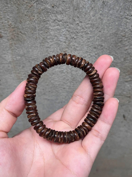 Sinking Agarwood Bracelet From Khanh Hoa - 100% beads sinking + Gift