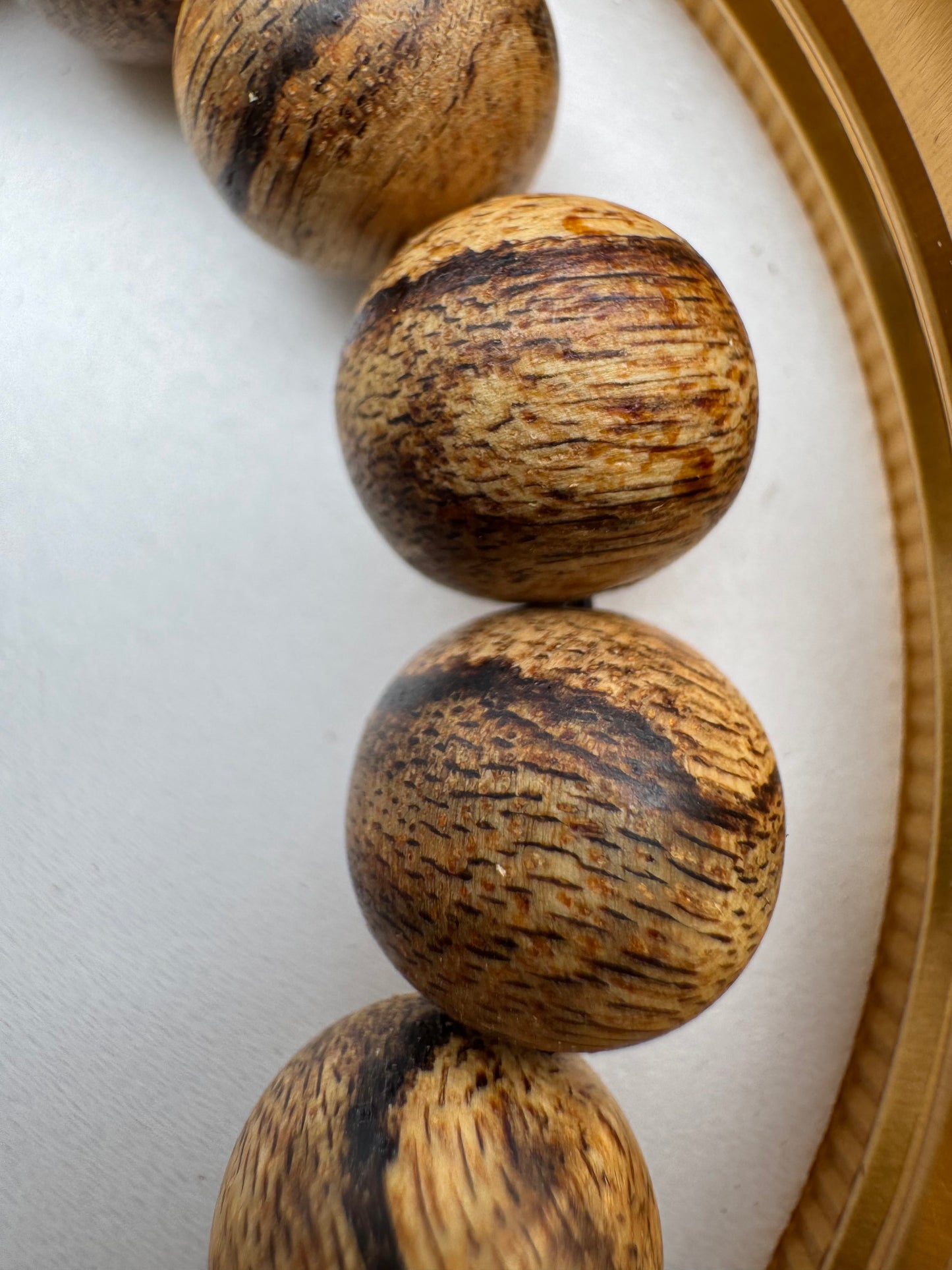 Tien Phuoc Vietnamese Agarwood Bracelet – 12mm, High-Oil Natural Oud, One-of-a-Kind