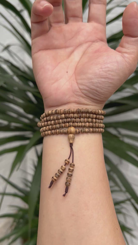 Malaysian Agarwood 216 Beads Mala – Natural Gaharu from Malaysia