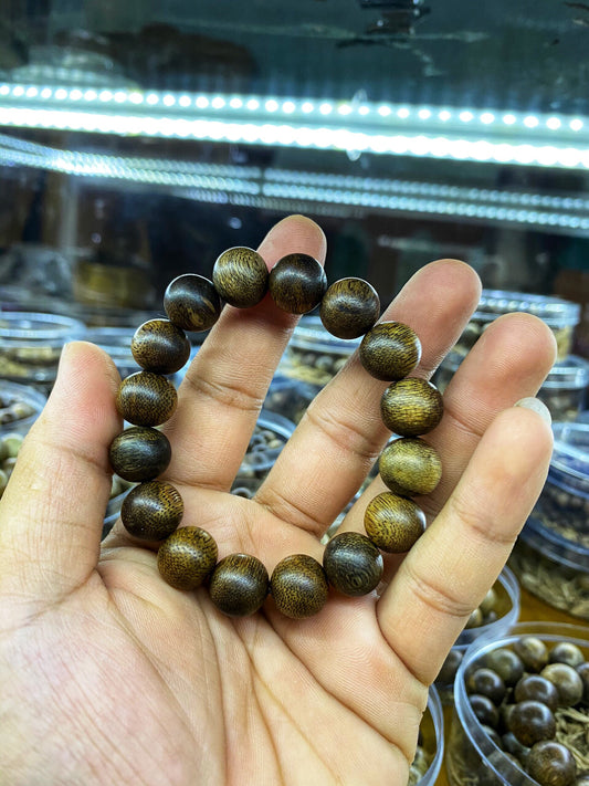 Vietnamese Wild Agarwood Bracelet Bead - Super Grade - Quang Nam Agarwood