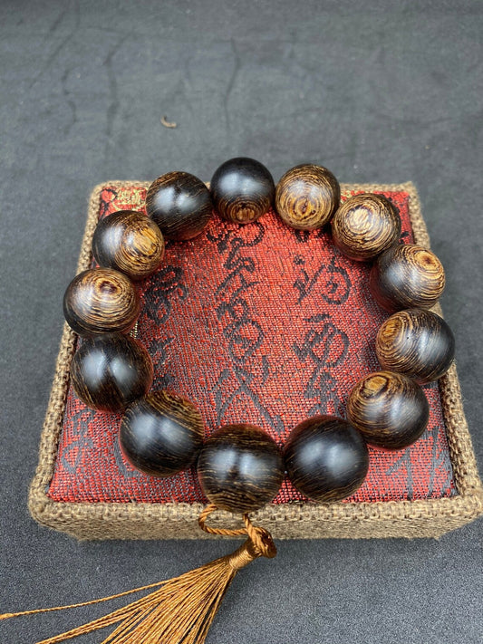 Vietnamese Agarwood Bracelet Beads,Sink In Water,Beautiful Wood Grain,For Men And Wonmen/ Jewelry bracelet